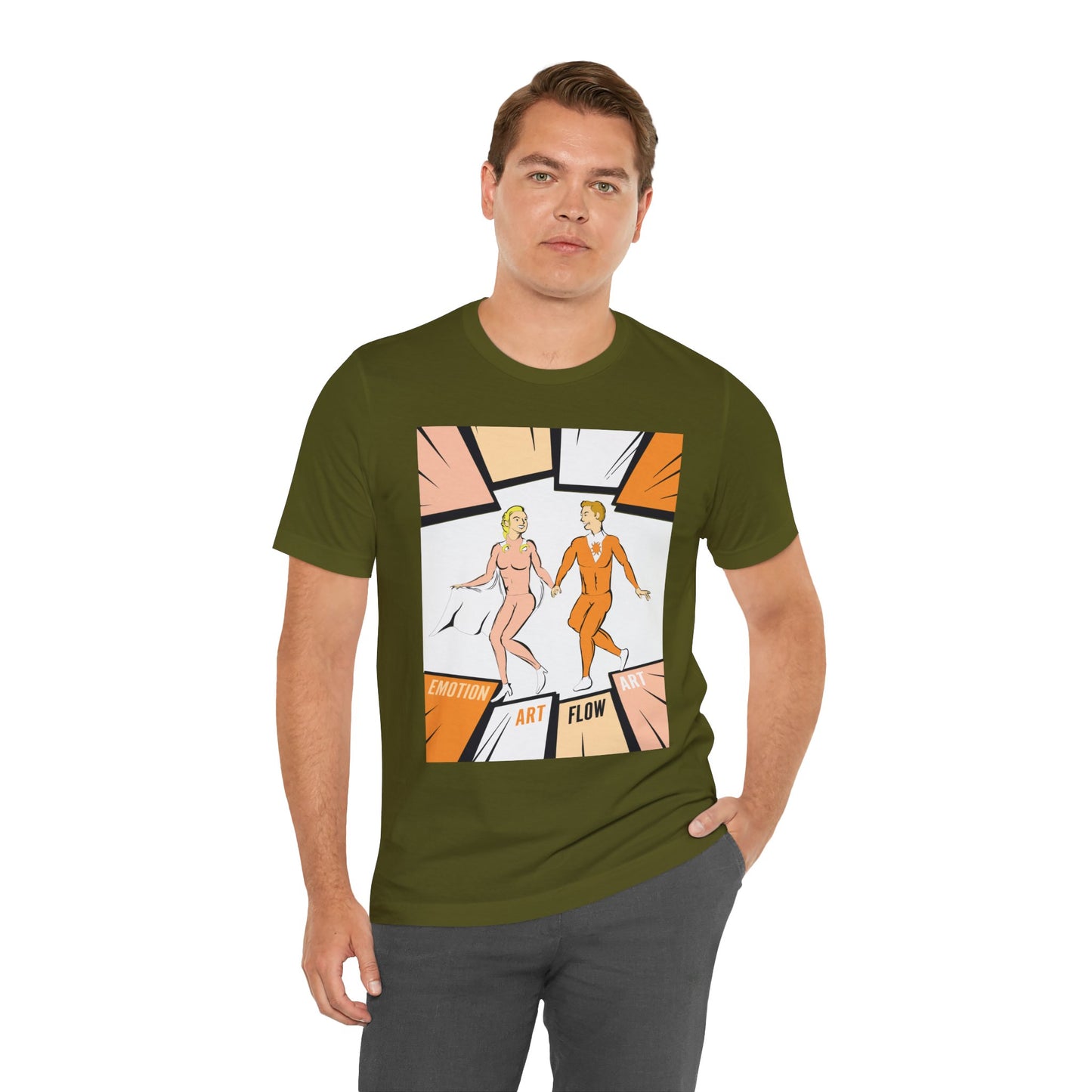 Art Flow Sacral Chakra Graphic Tee — Emotion Art Flow Couple Design