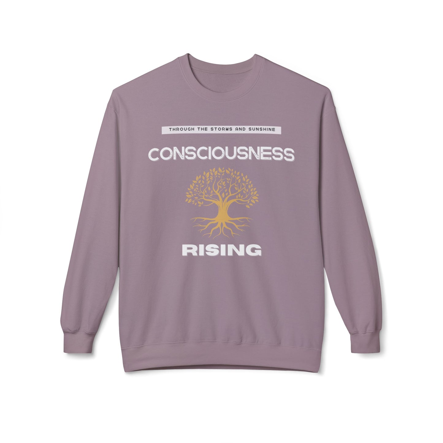 Consciousness Rising Unisex Garment-Dyed Sweatshirt – A Journey in Growth, Transformation, and Unity