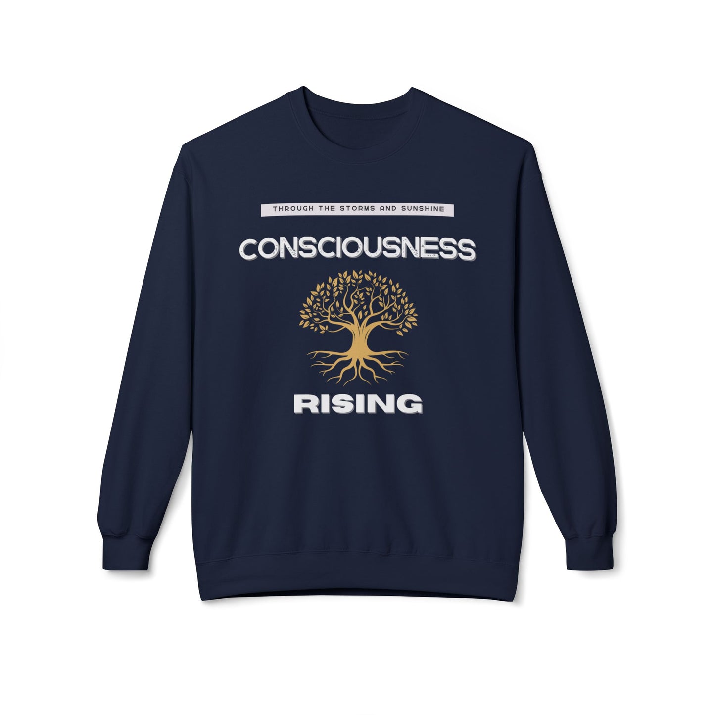 Consciousness Rising Unisex Garment-Dyed Sweatshirt – A Journey in Growth, Transformation, and Unity