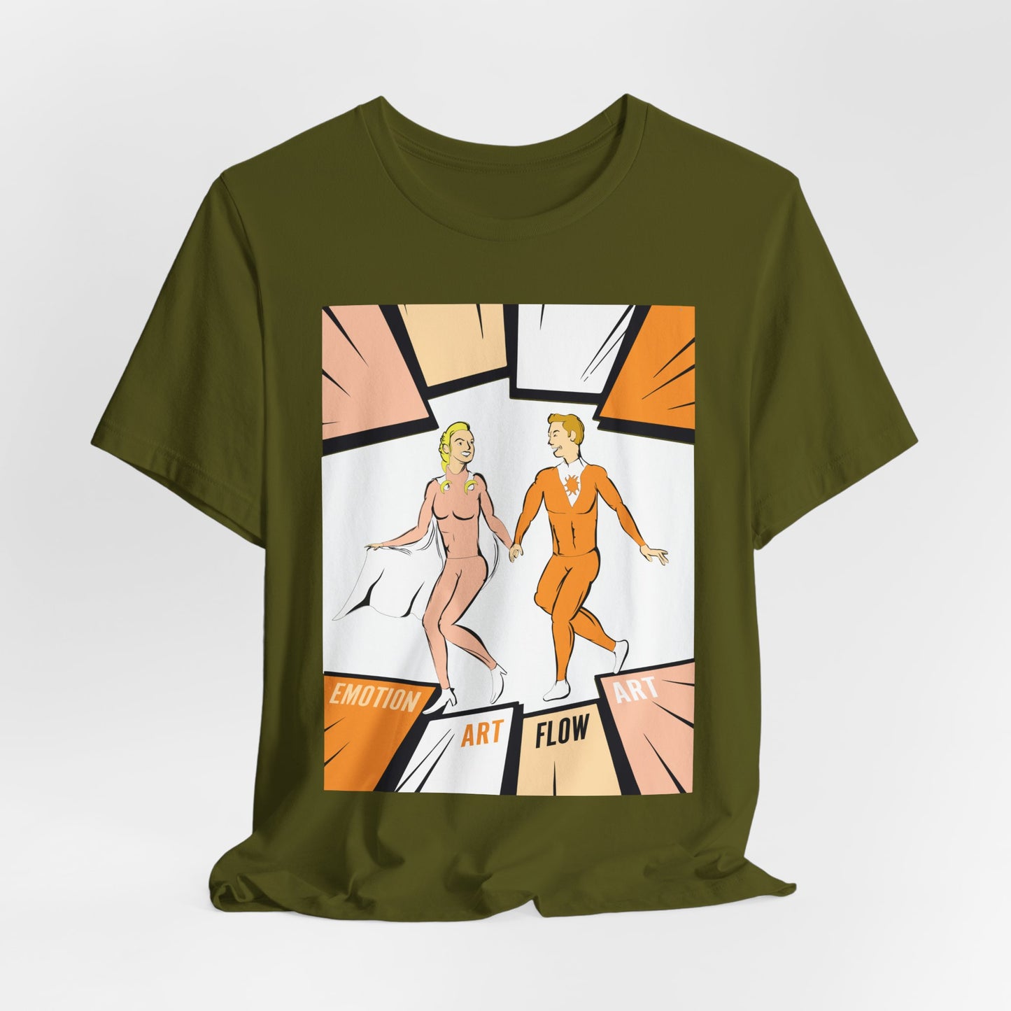 Art Flow Sacral Chakra Graphic Tee — Emotion Art Flow Couple Design