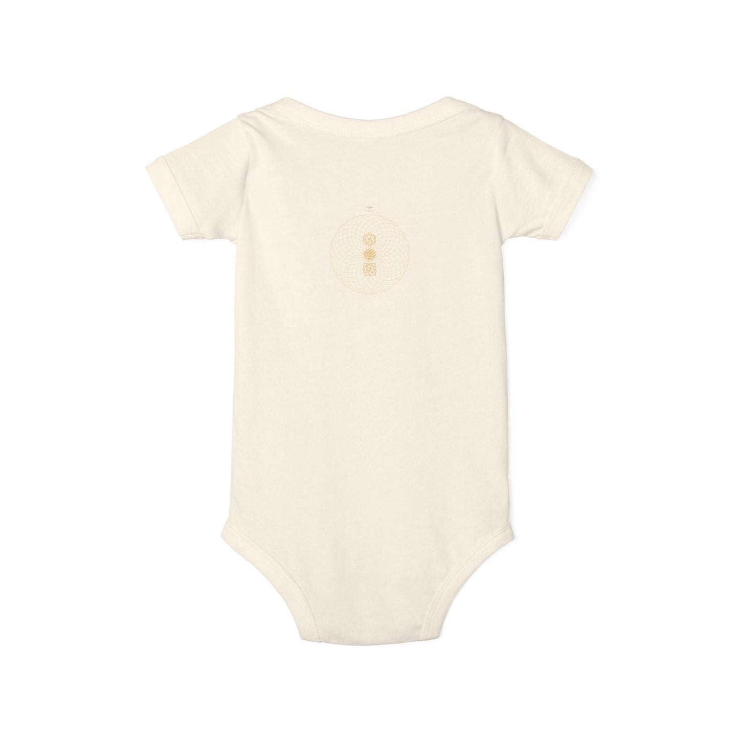 Solara & Rivo Infant Sacral Chakra Bodysuit — "Emotion. Art. Flow." Organic Cotton One-Piece