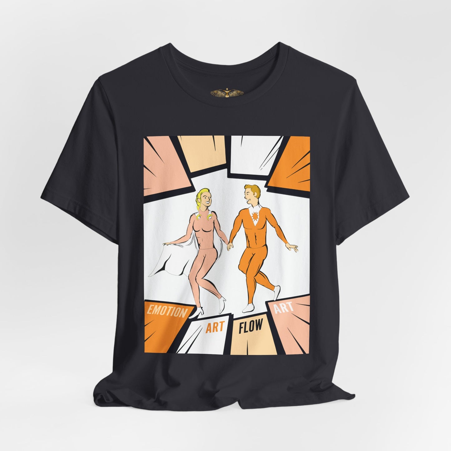 Solara & Rivo Sacral Chakra Tee — "Emotion. Art. Flow." Lightweight Unisex Design