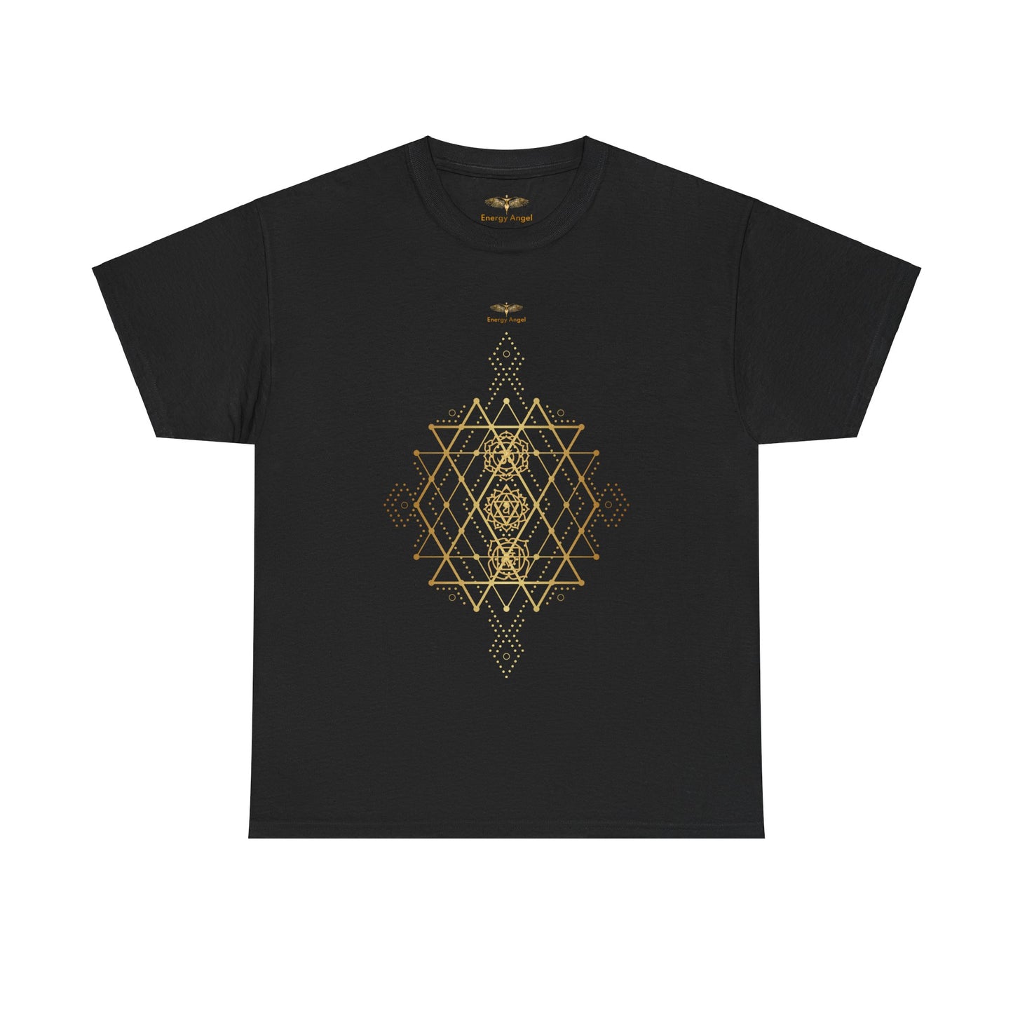 Sacred Geometry Chakra Unisex Heavy Cotton Tee