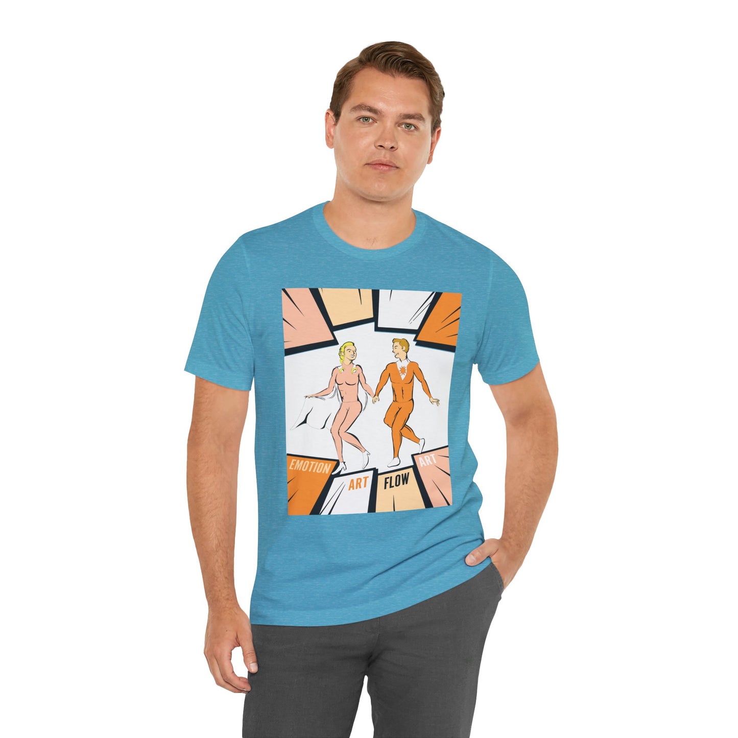 Art Flow Sacral Chakra Graphic Tee — Emotion Art Flow Couple Design