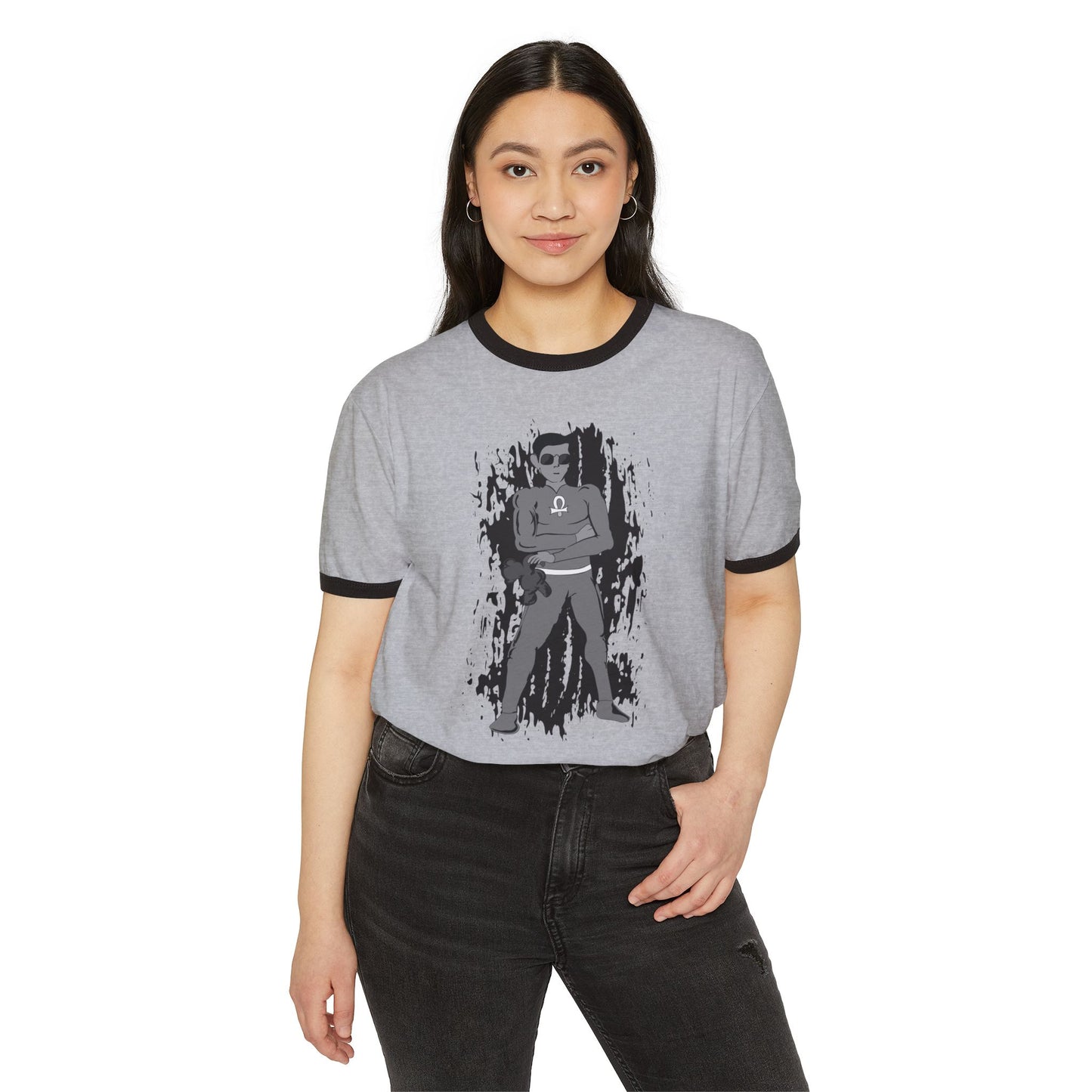 Root Chakra Super Hero Chakra 1 Ringer T-Shirt — Vintage Graphic Tee