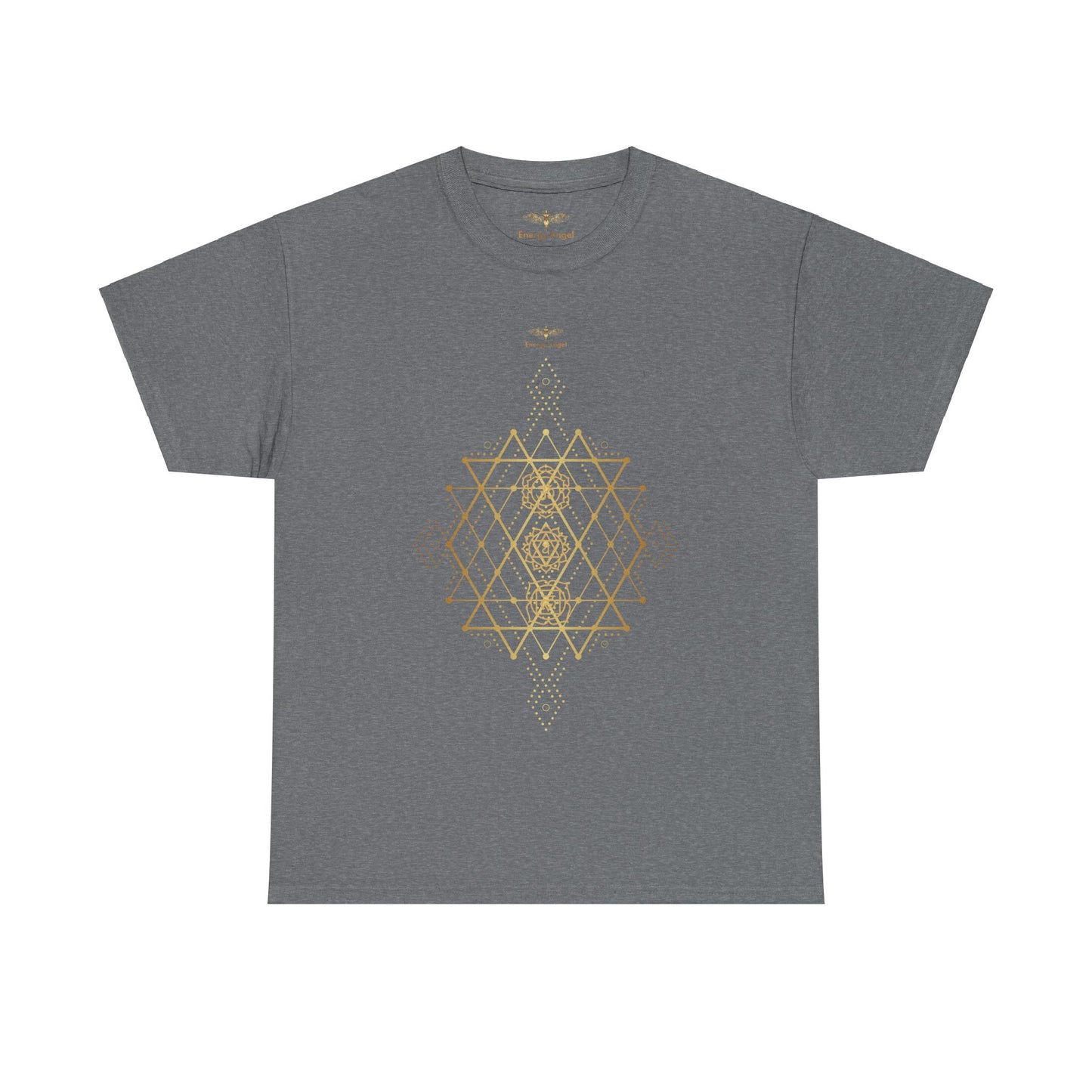 Sacred Geometry Chakra Unisex Heavy Cotton Tee