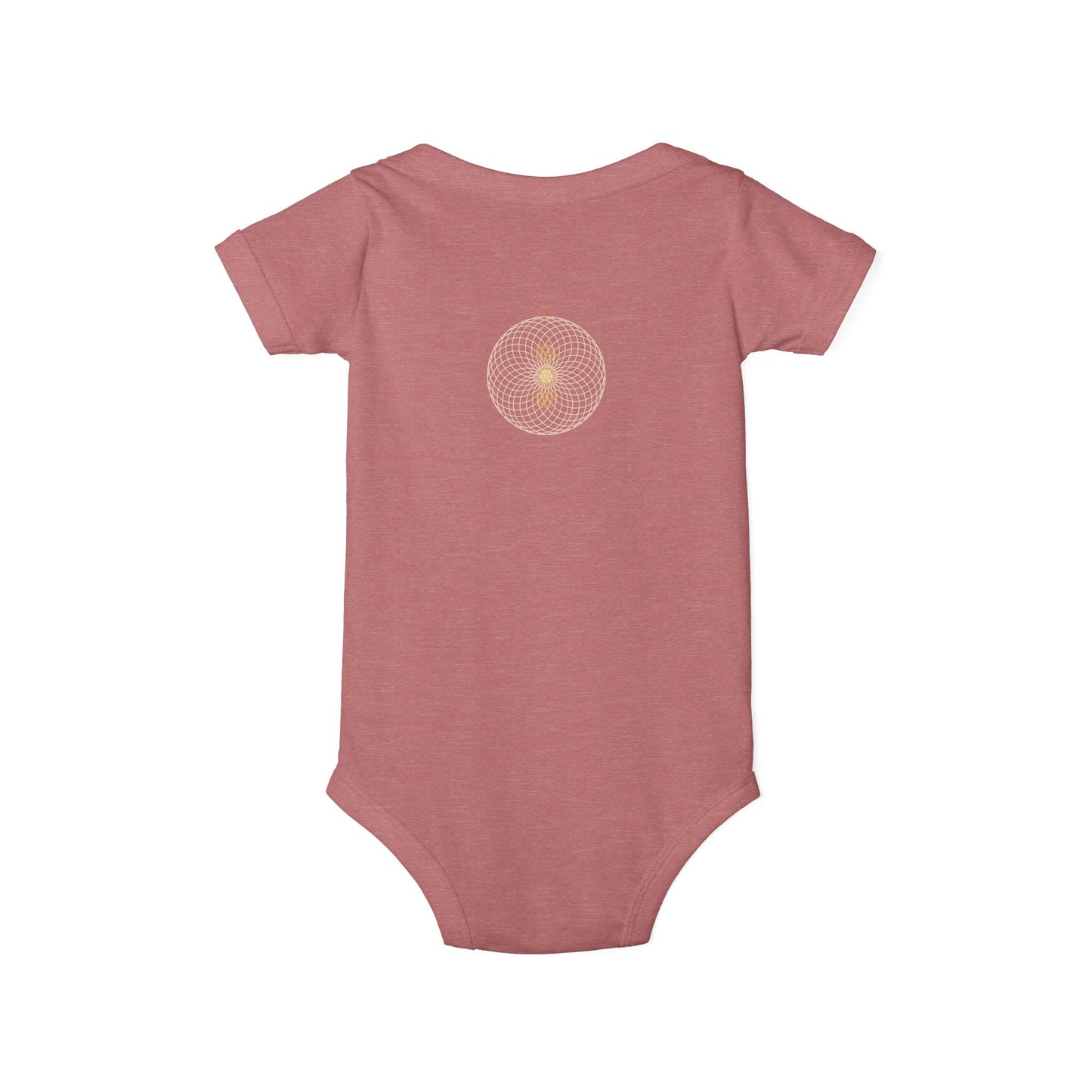 Solara & Rivo Infant Sacral Chakra Bodysuit — "Emotion. Art. Flow." Organic Cotton One-Piece