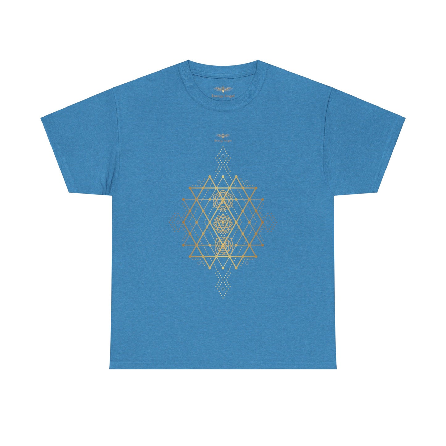 Sacred Geometry Chakra Unisex Heavy Cotton Tee