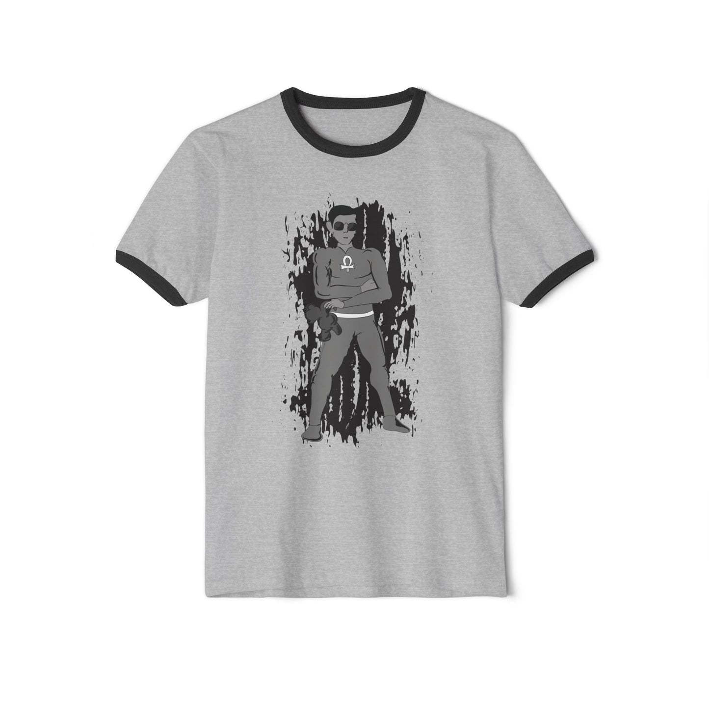 Root Chakra Super Hero Chakra 1 Ringer T-Shirt — Vintage Graphic Tee