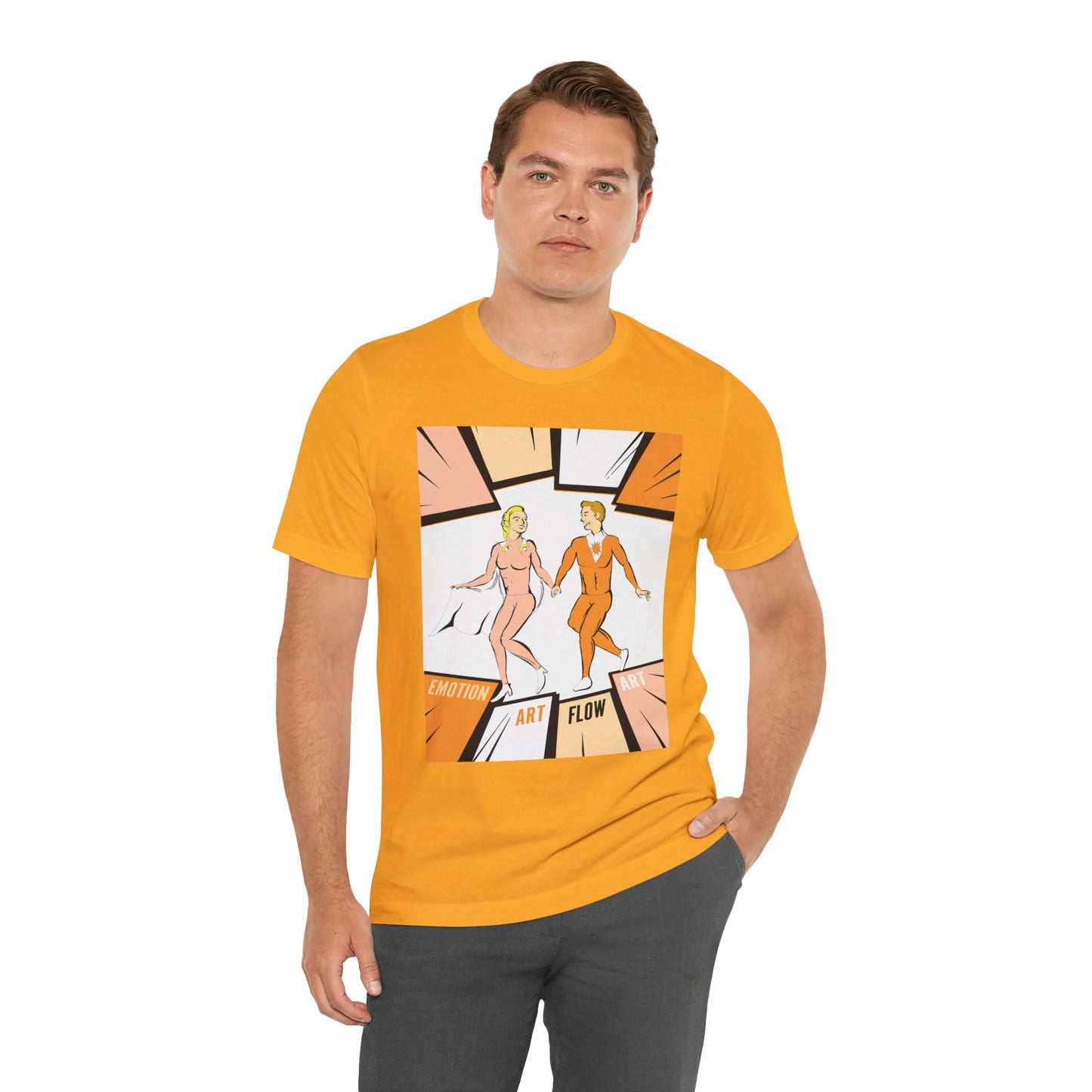 Solara & Rivo Sacral Chakra Tee — "Emotion. Art. Flow." Lightweight Unisex Design