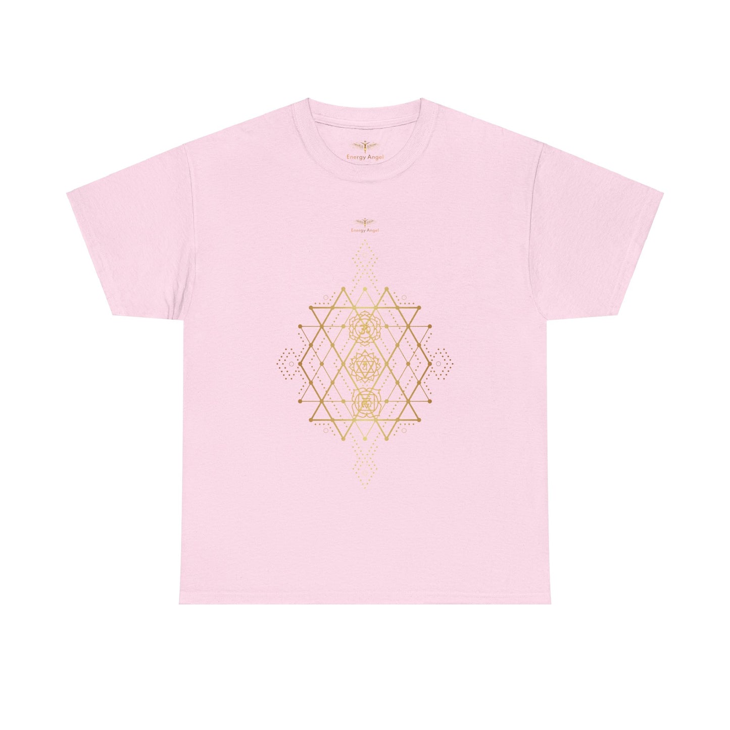 Sacred Geometry Chakra Unisex Heavy Cotton Tee
