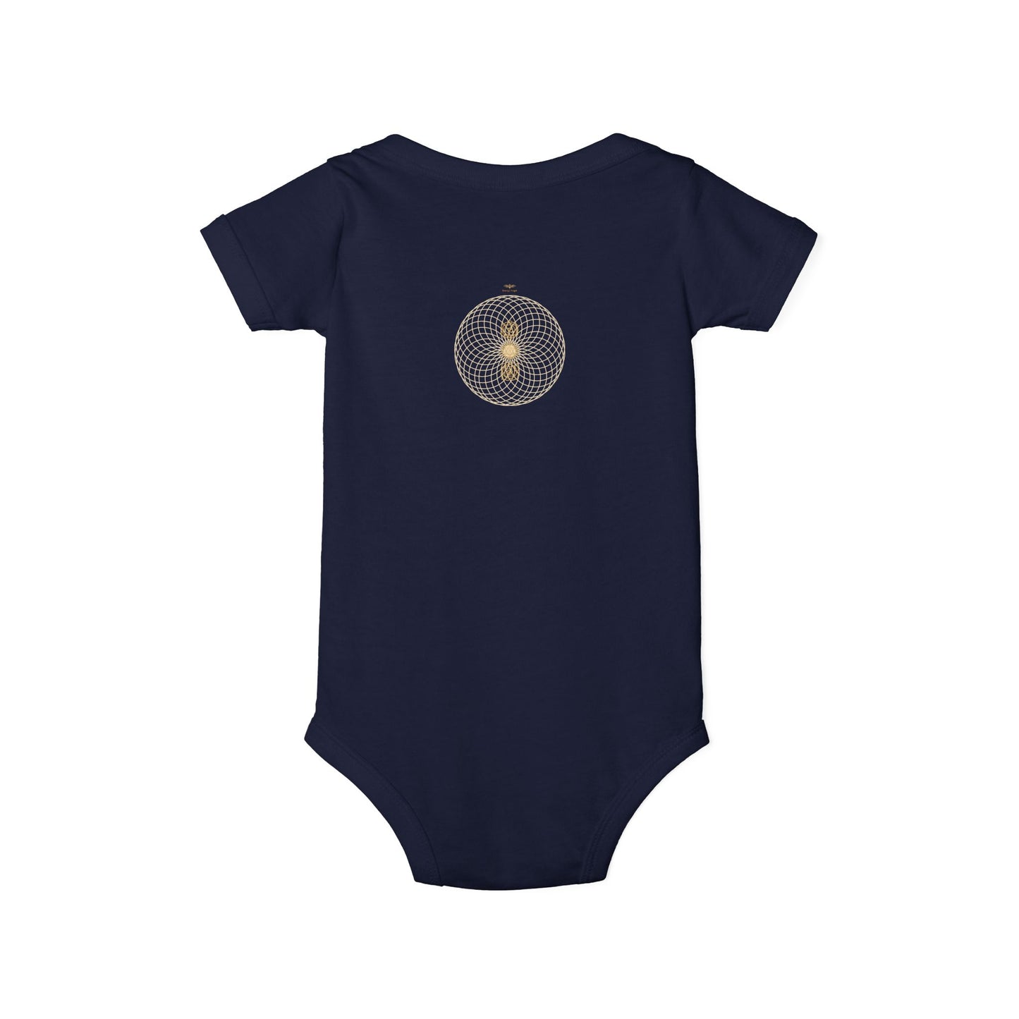 Solara & Rivo Infant Sacral Chakra Bodysuit — "Emotion. Art. Flow." Organic Cotton One-Piece
