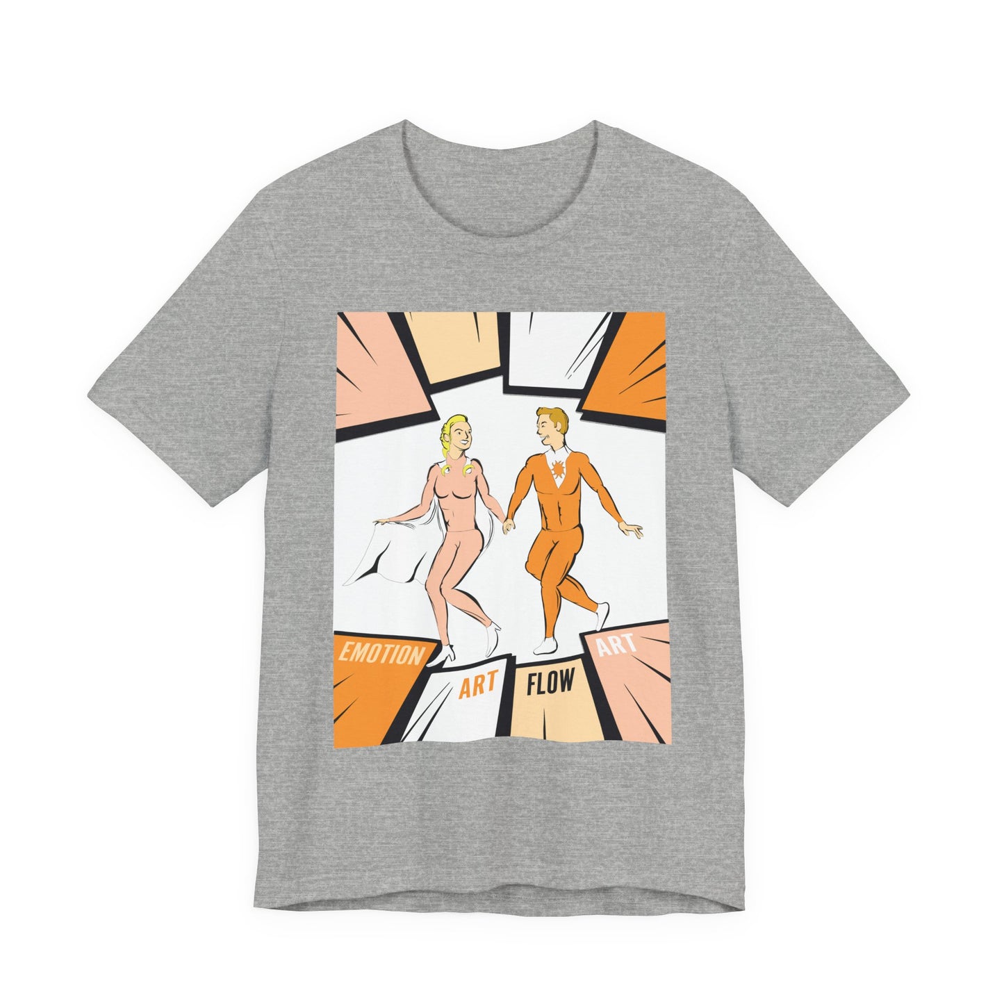 Art Flow Sacral Chakra Graphic Tee — Emotion Art Flow Couple Design