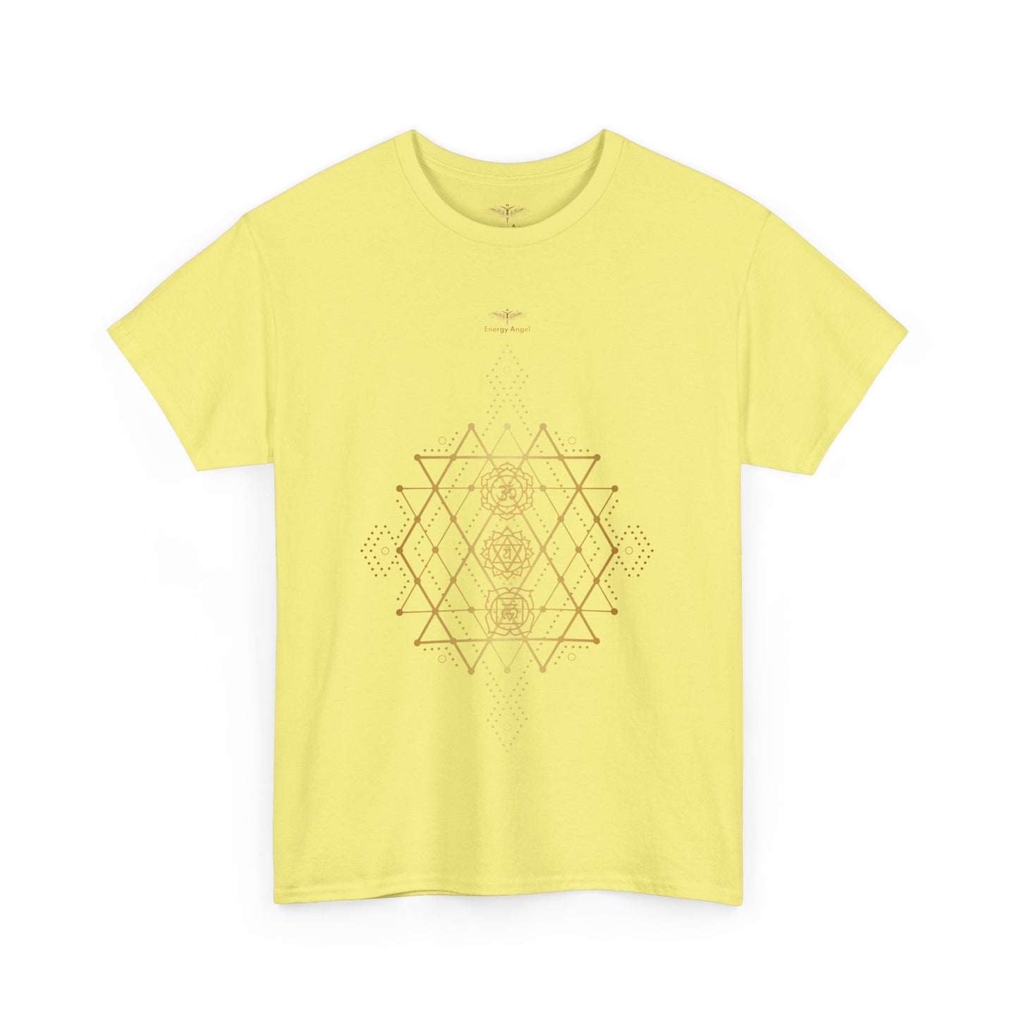 Sacred Geometry Chakra Unisex Heavy Cotton Tee