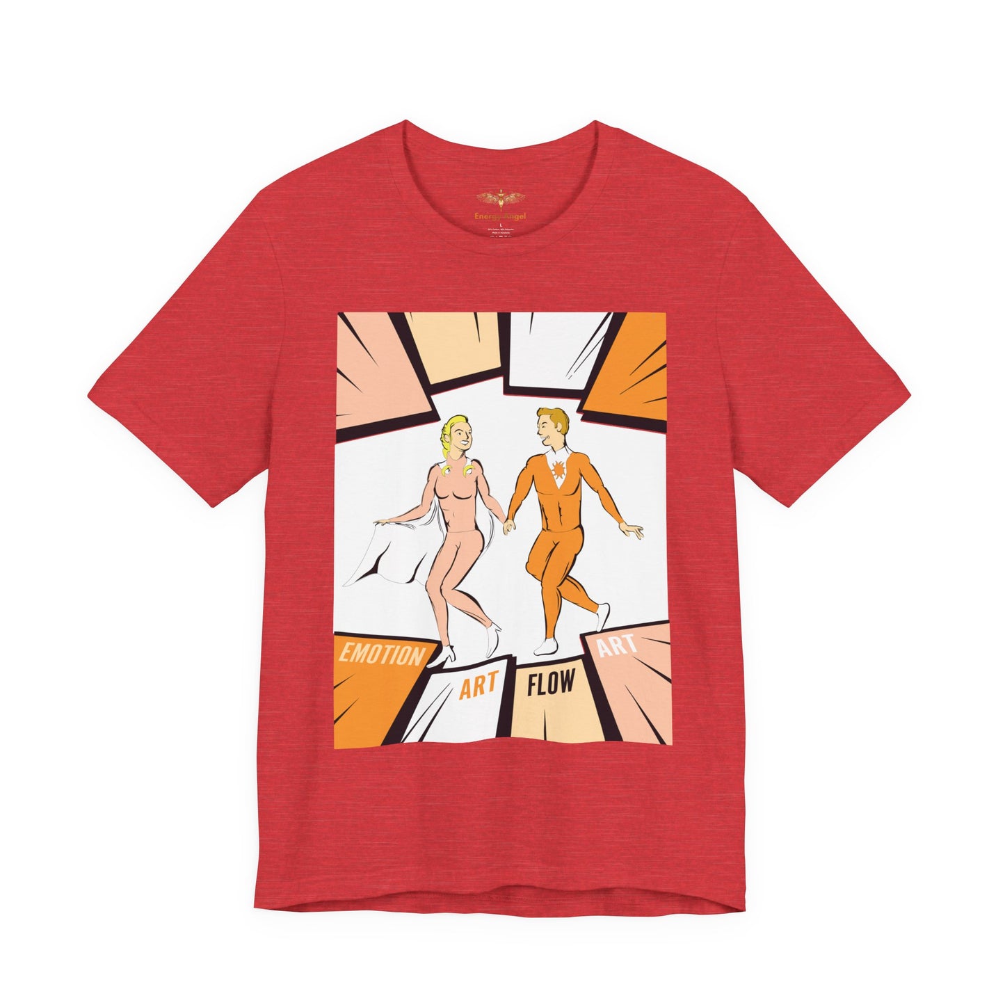 Solara & Rivo Sacral Chakra Tee — "Emotion. Art. Flow." Lightweight Unisex Design