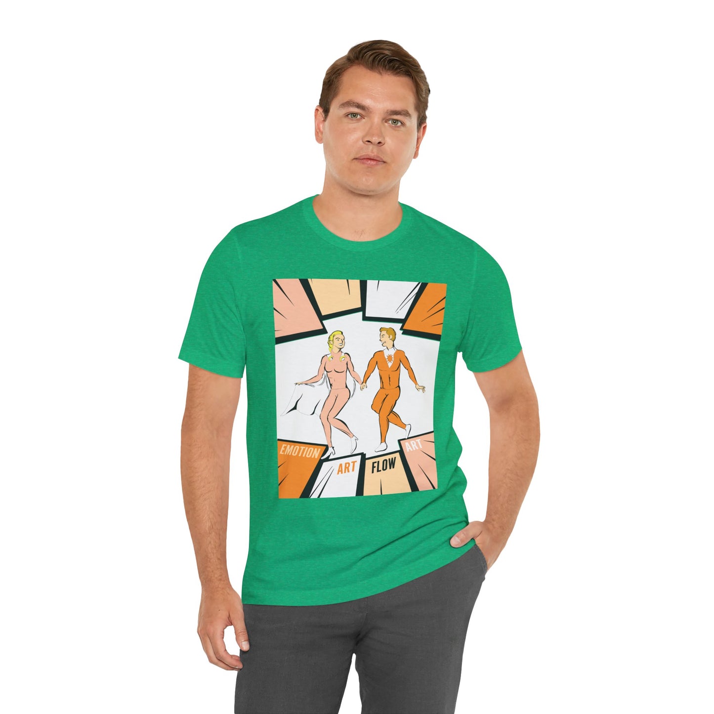 Art Flow Sacral Chakra Graphic Tee — Emotion Art Flow Couple Design