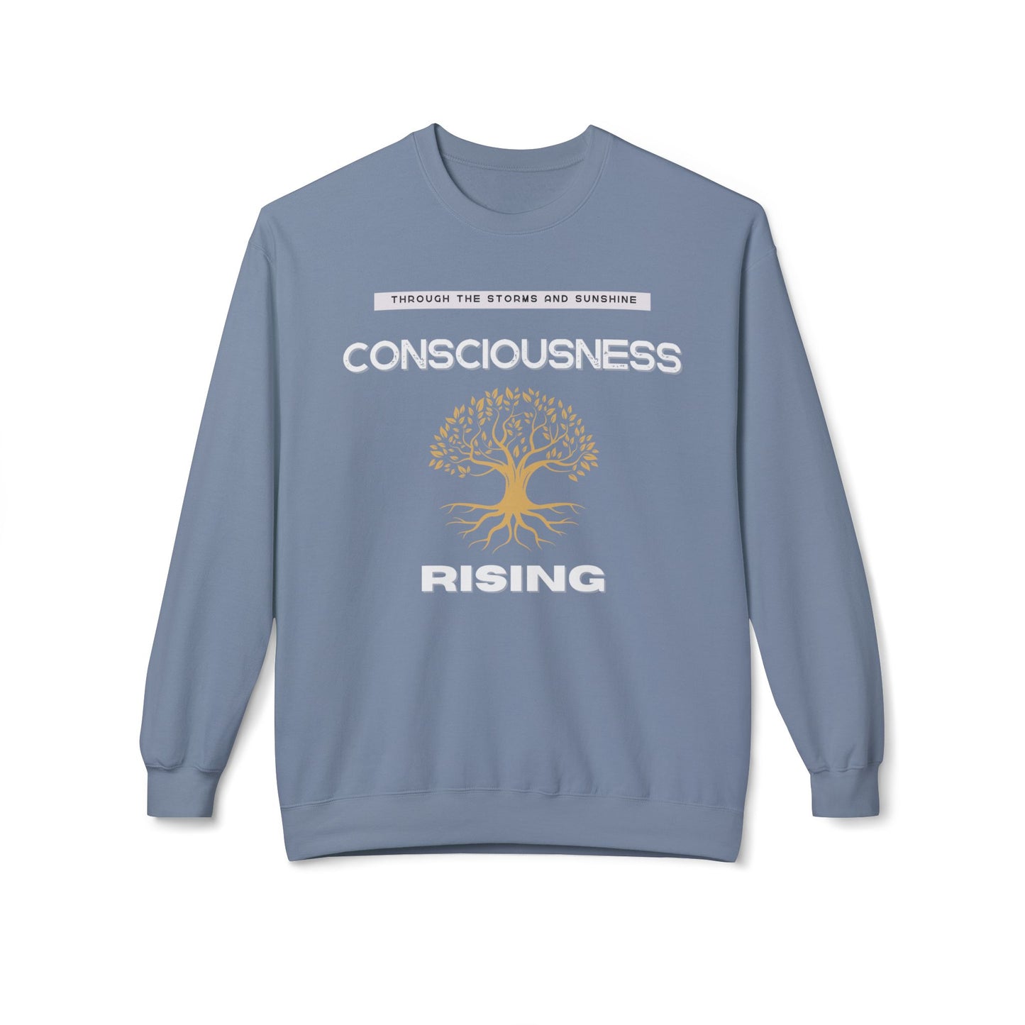 Consciousness Rising Unisex Garment-Dyed Sweatshirt – A Journey in Growth, Transformation, and Unity