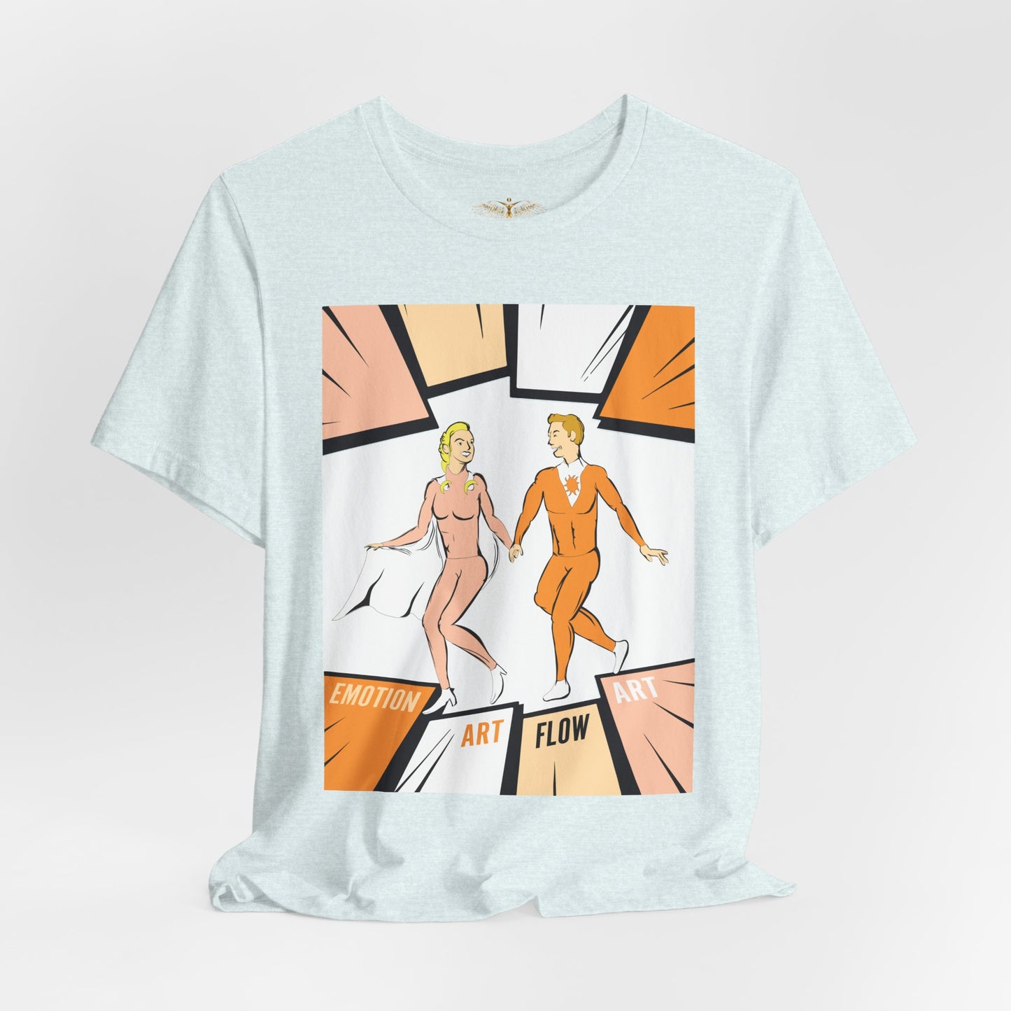 Solara & Rivo Sacral Chakra Tee — "Emotion. Art. Flow." Lightweight Unisex Design