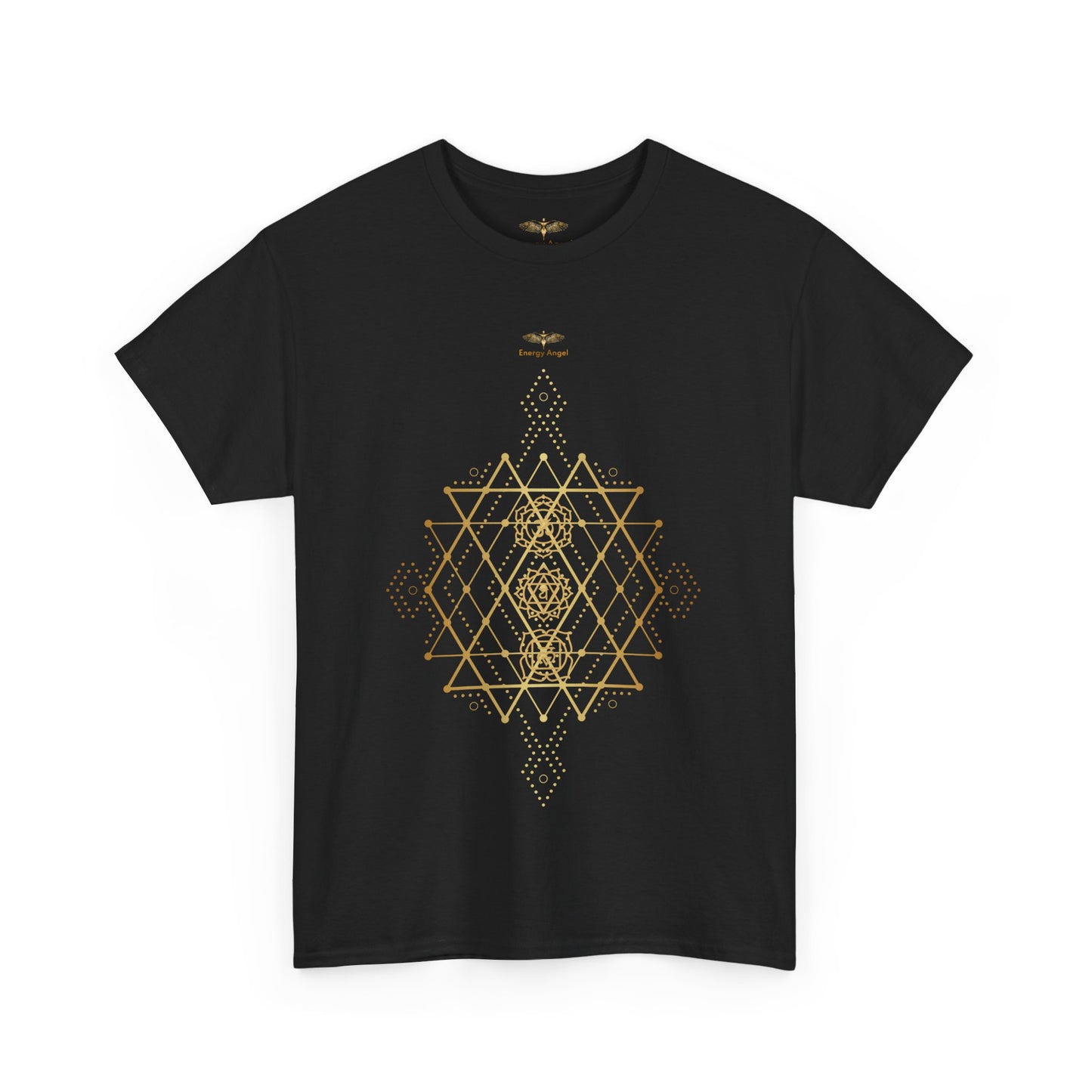 Sacred Geometry Chakra Unisex Heavy Cotton Tee