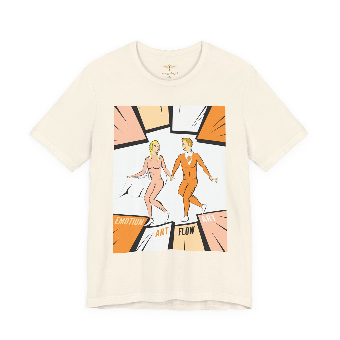 Solara & Rivo Sacral Chakra Tee — "Emotion. Art. Flow." Lightweight Unisex Design