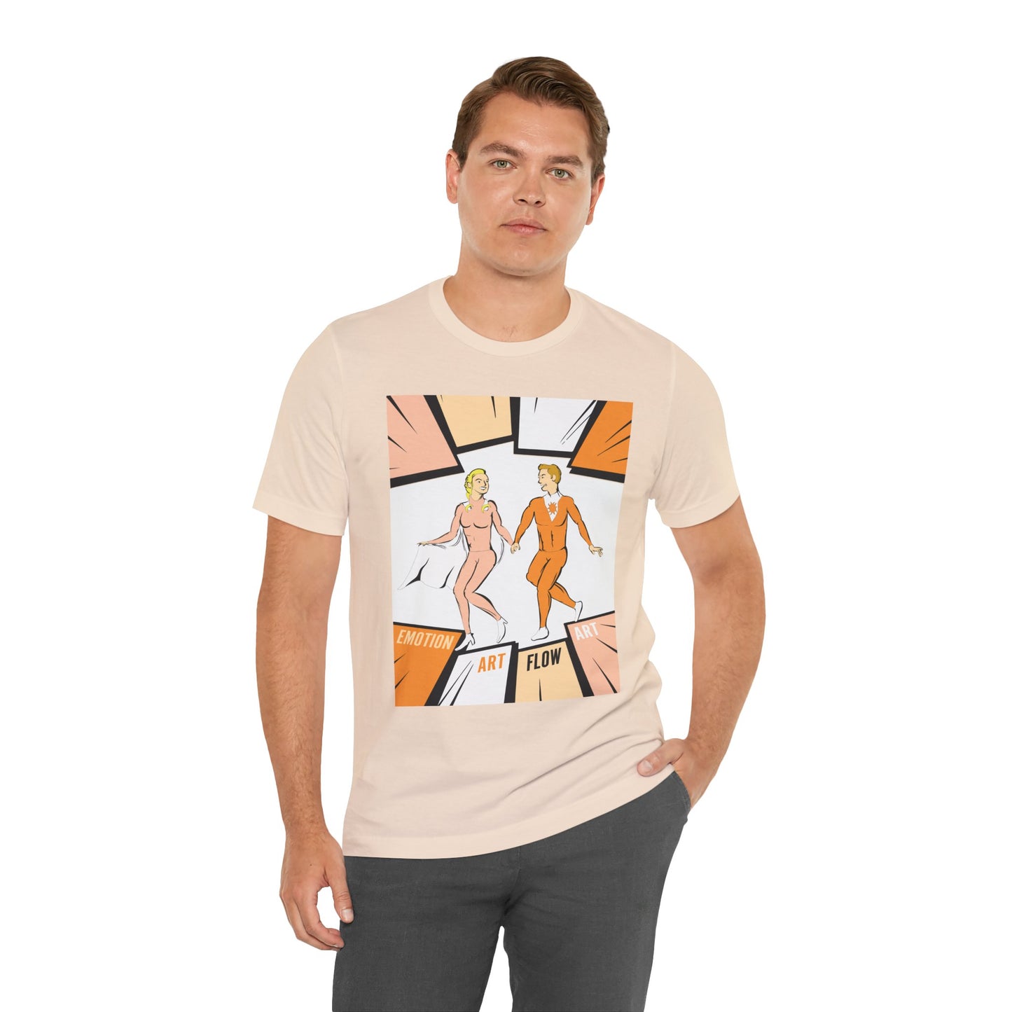Art Flow Sacral Chakra Graphic Tee — Emotion Art Flow Couple Design