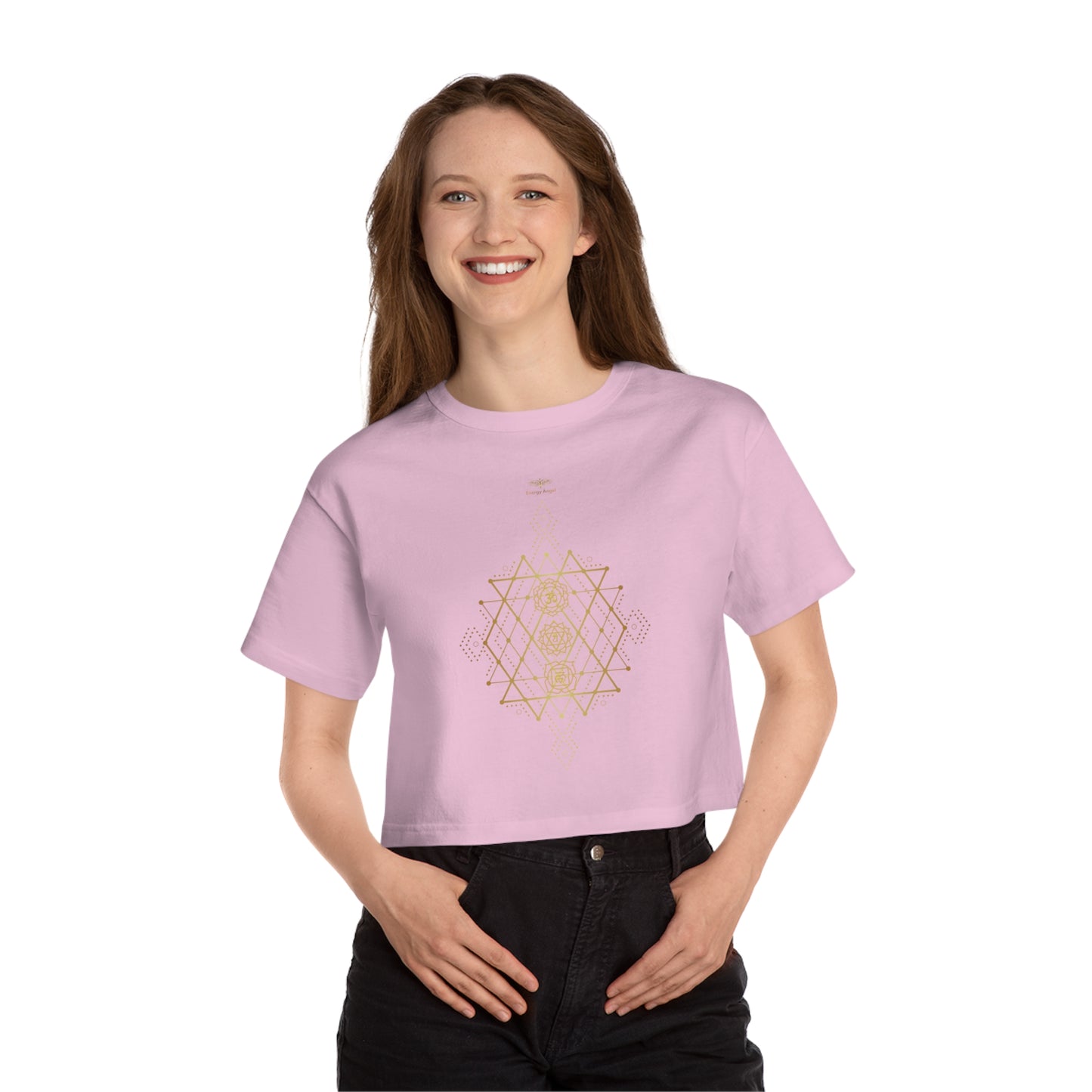 Cropped T-Shirt for Balance and Style - Champion Women's Chakra Harmony