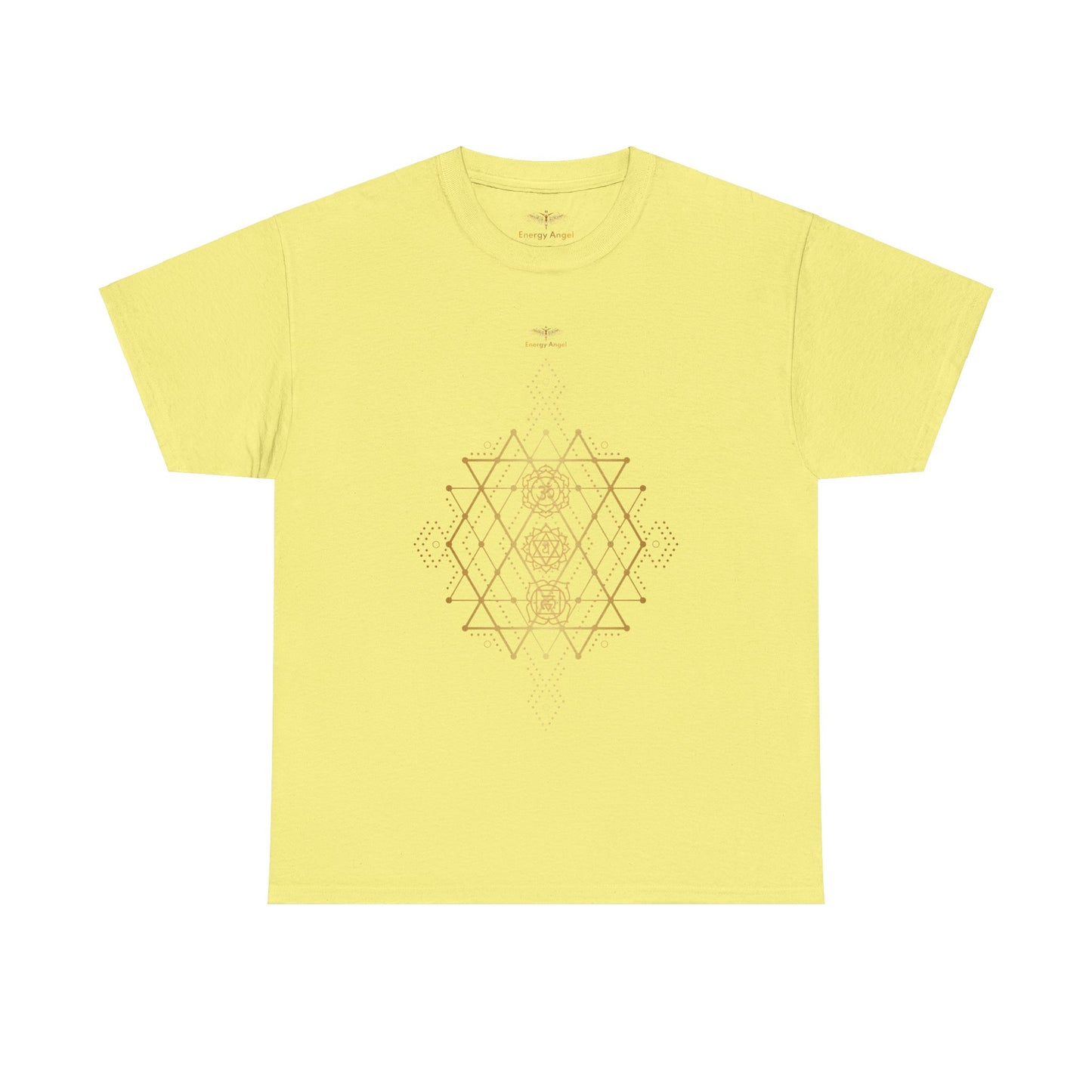 Sacred Geometry Chakra Unisex Heavy Cotton Tee
