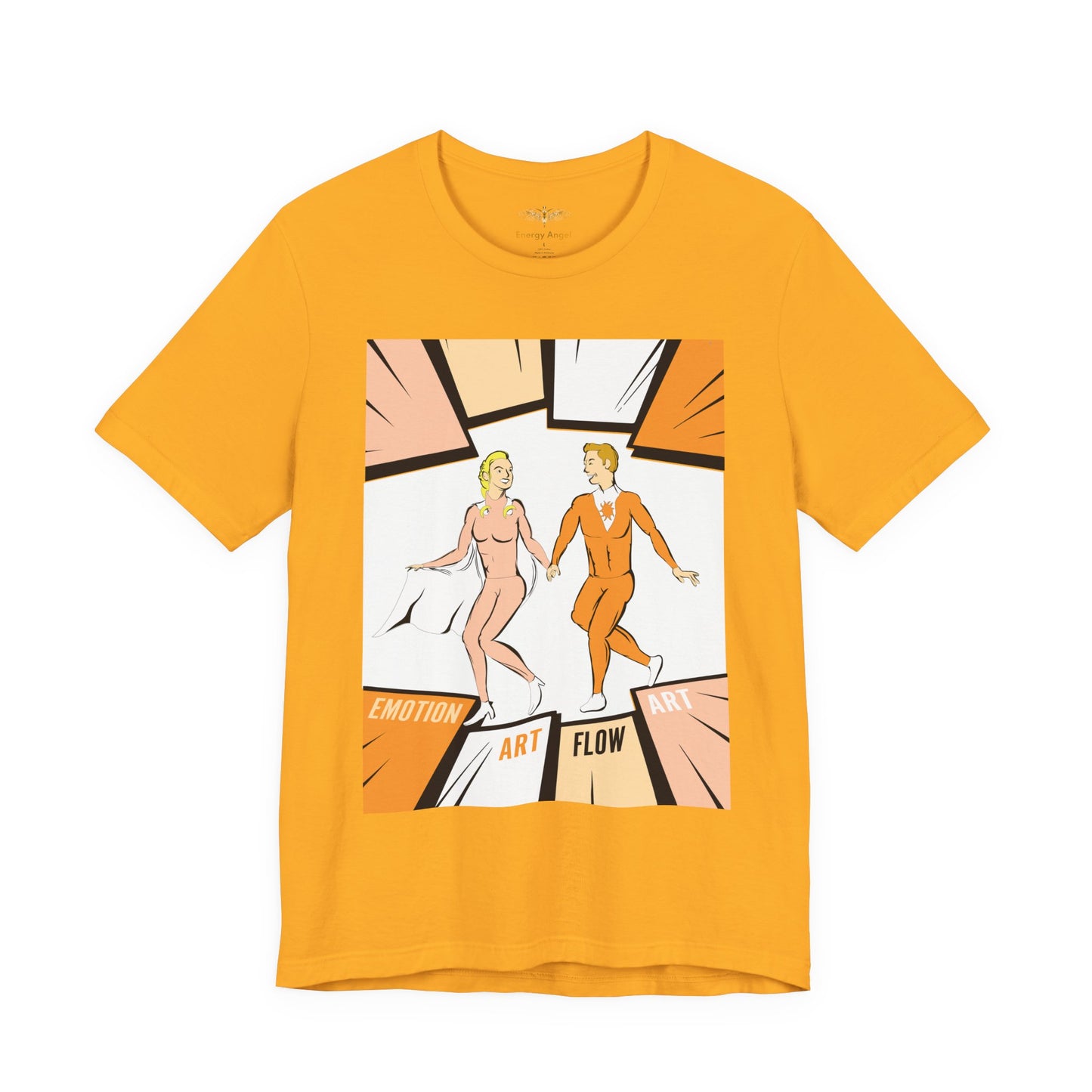Solara & Rivo Sacral Chakra Tee — "Emotion. Art. Flow." Lightweight Unisex Design