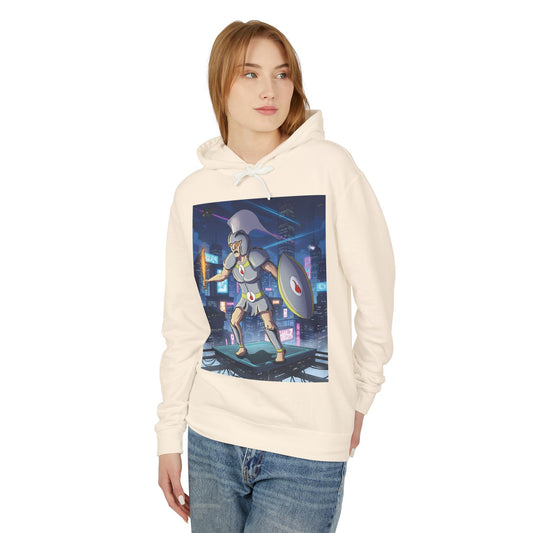Ignis Protocol Hoodie — Cyberpunk Solar Warrior Sweatshirt (Third Chakra)
