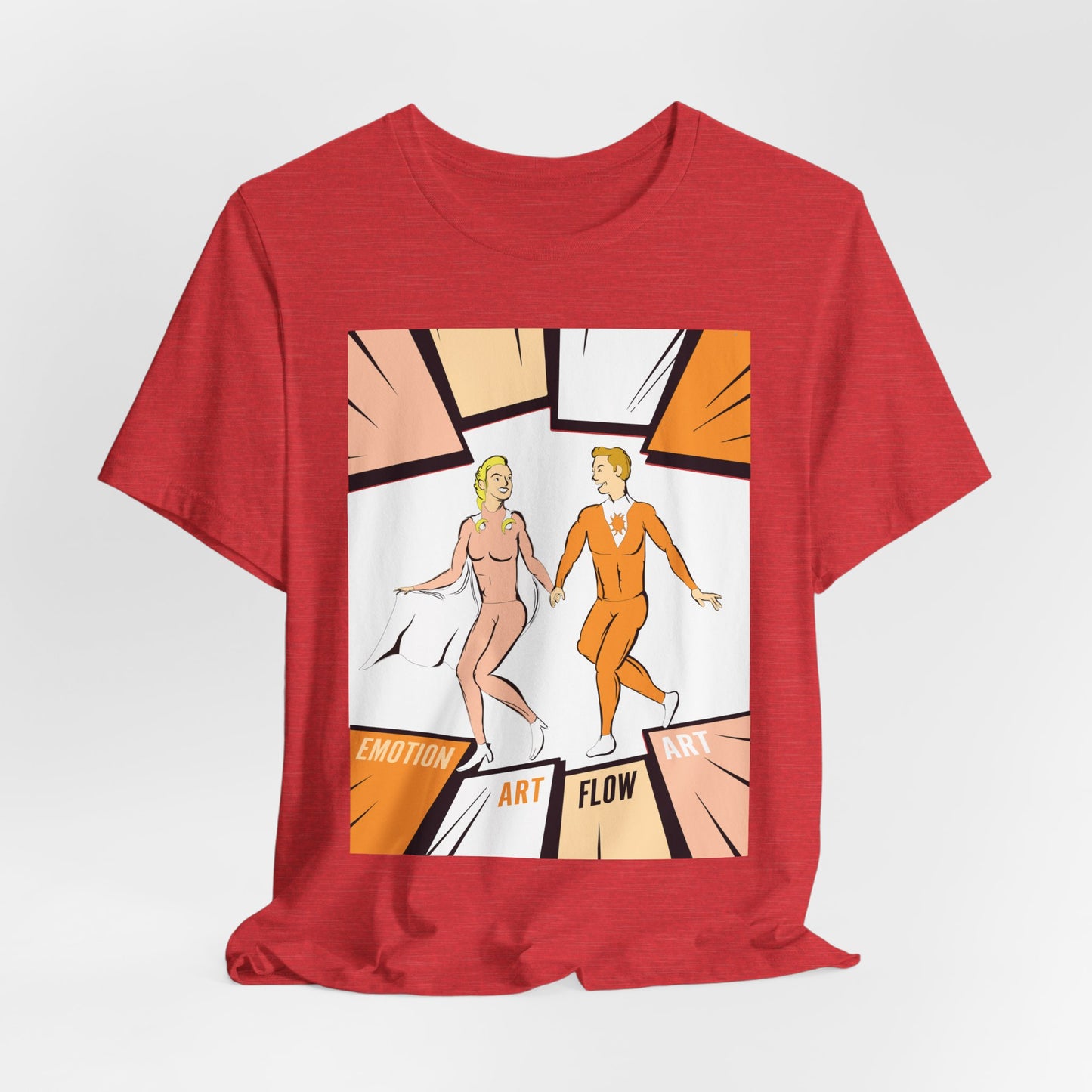 Art Flow Sacral Chakra Graphic Tee — Emotion Art Flow Couple Design