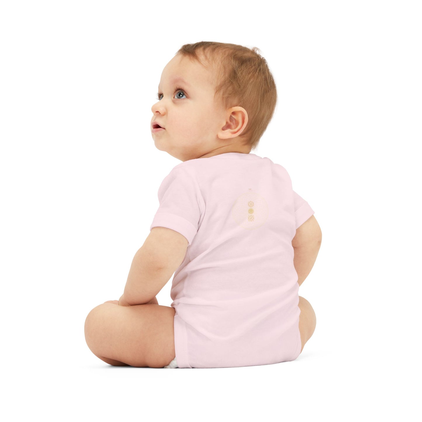 Solara & Rivo Infant Sacral Chakra Bodysuit — "Emotion. Art. Flow." Organic Cotton One-Piece