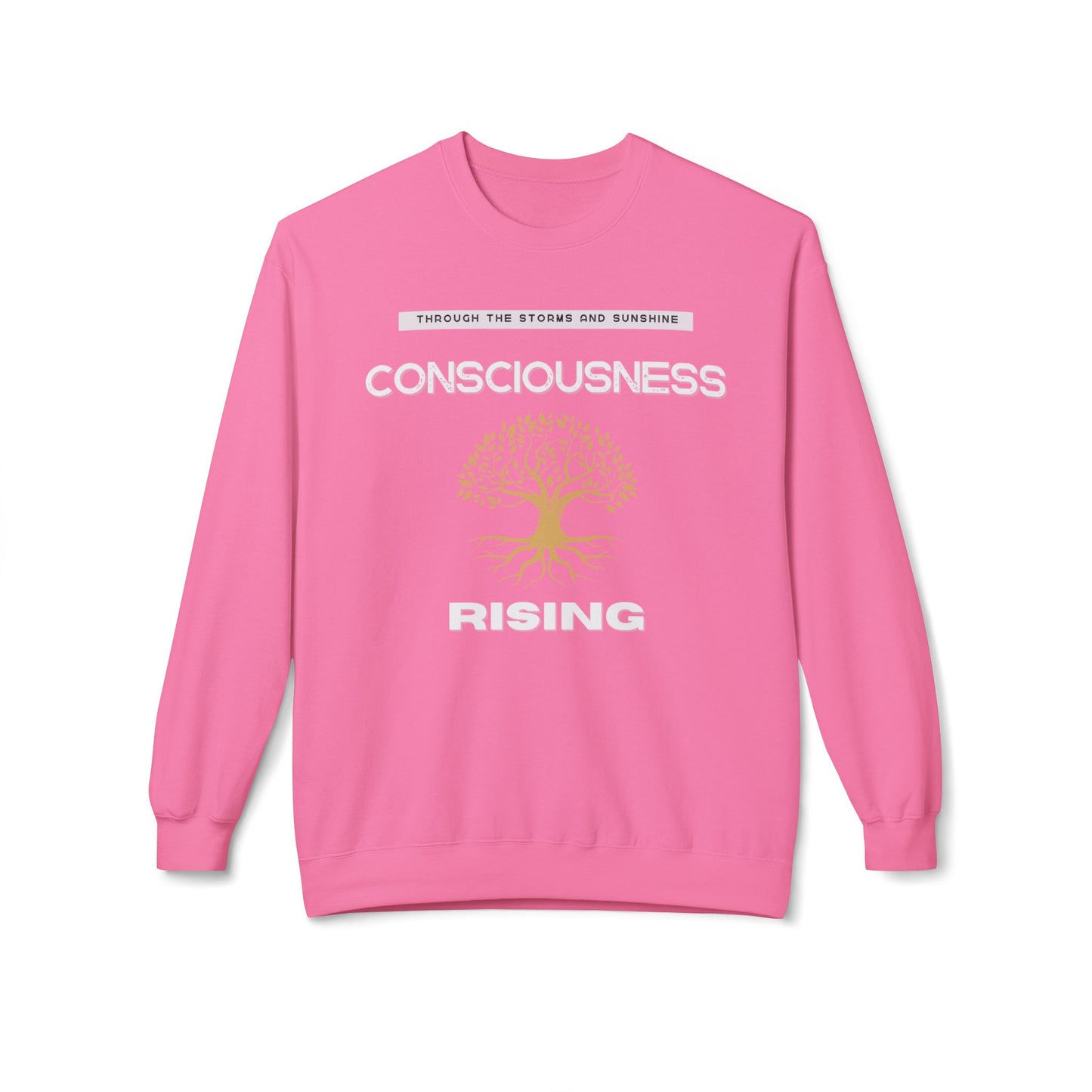 Consciousness Rising Unisex Garment-Dyed Sweatshirt – A Journey in Growth, Transformation, and Unity