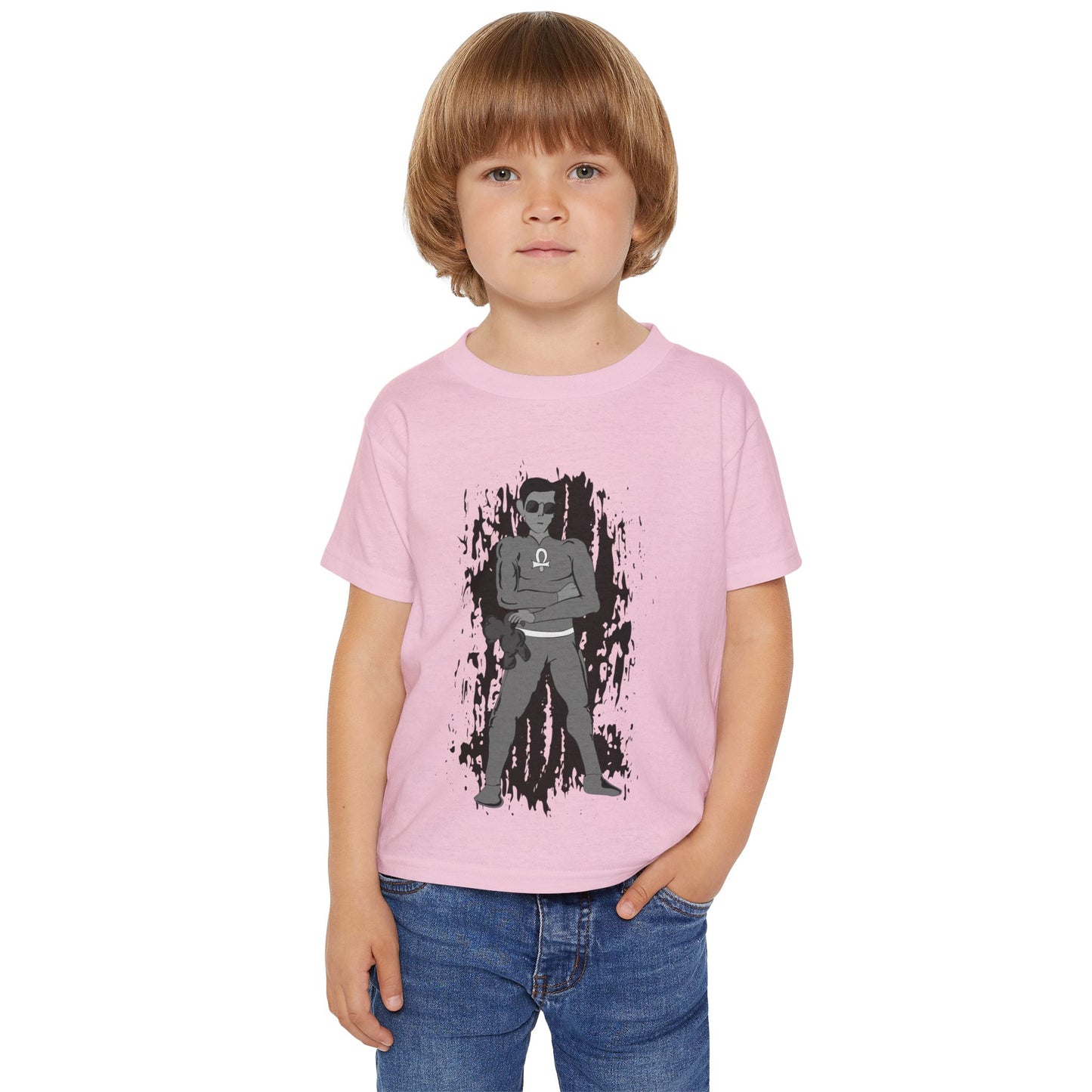 Toddler Root Chakra Superhero  Chakra 1 T‑Shirt — Cool Boy Graphic with '10' Jersey