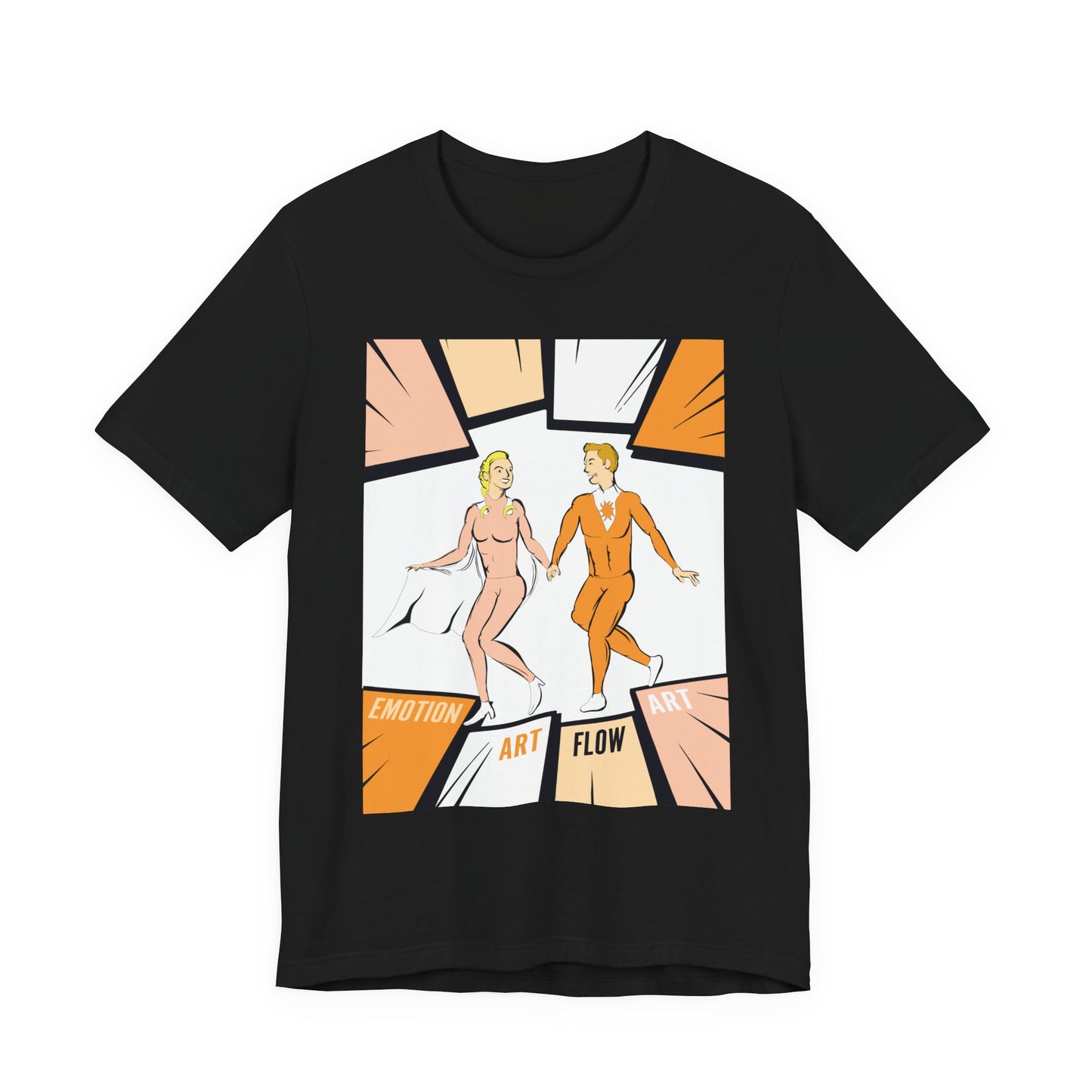 Art Flow Sacral Chakra Graphic Tee — Emotion Art Flow Couple Design