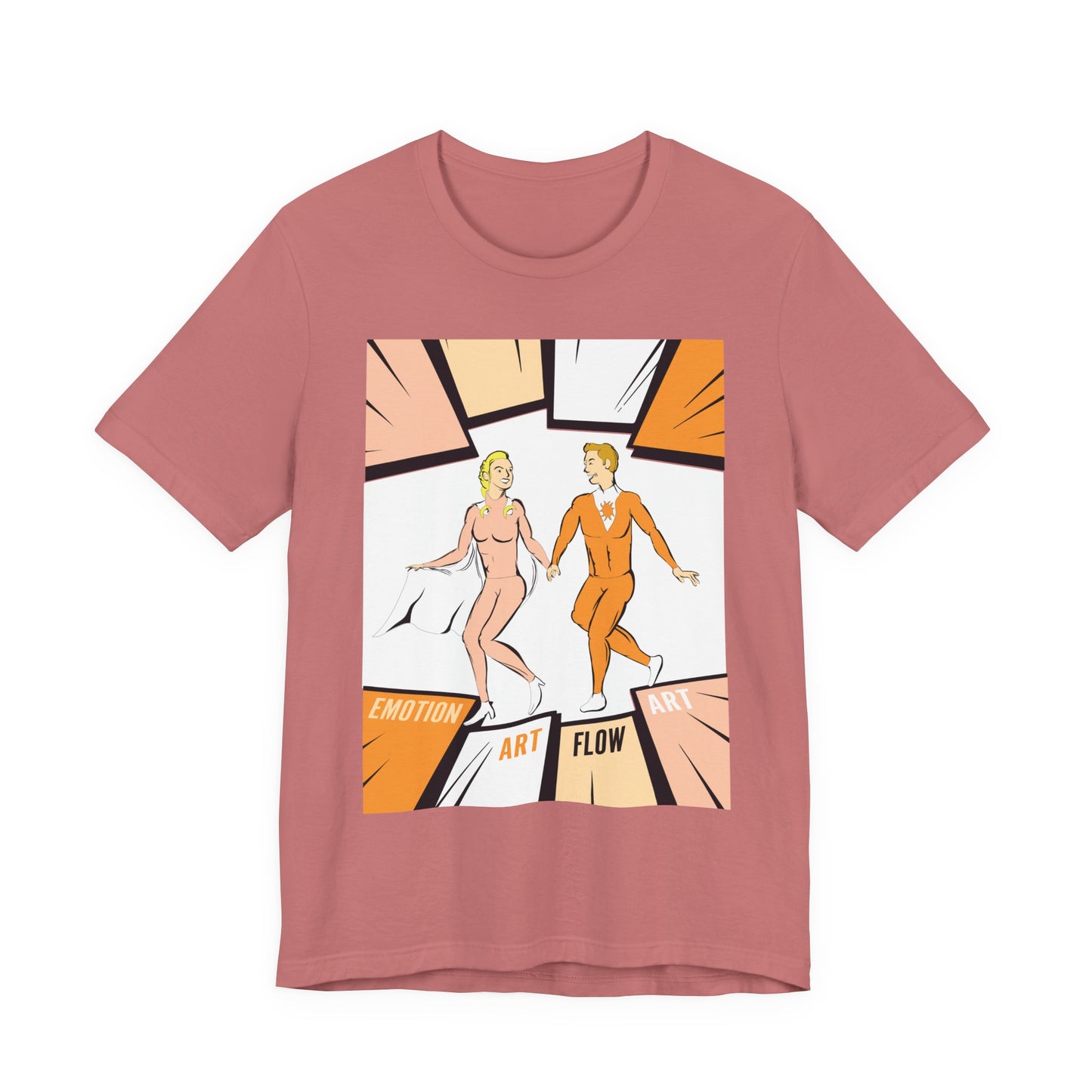 Art Flow Sacral Chakra Graphic Tee — Emotion Art Flow Couple Design