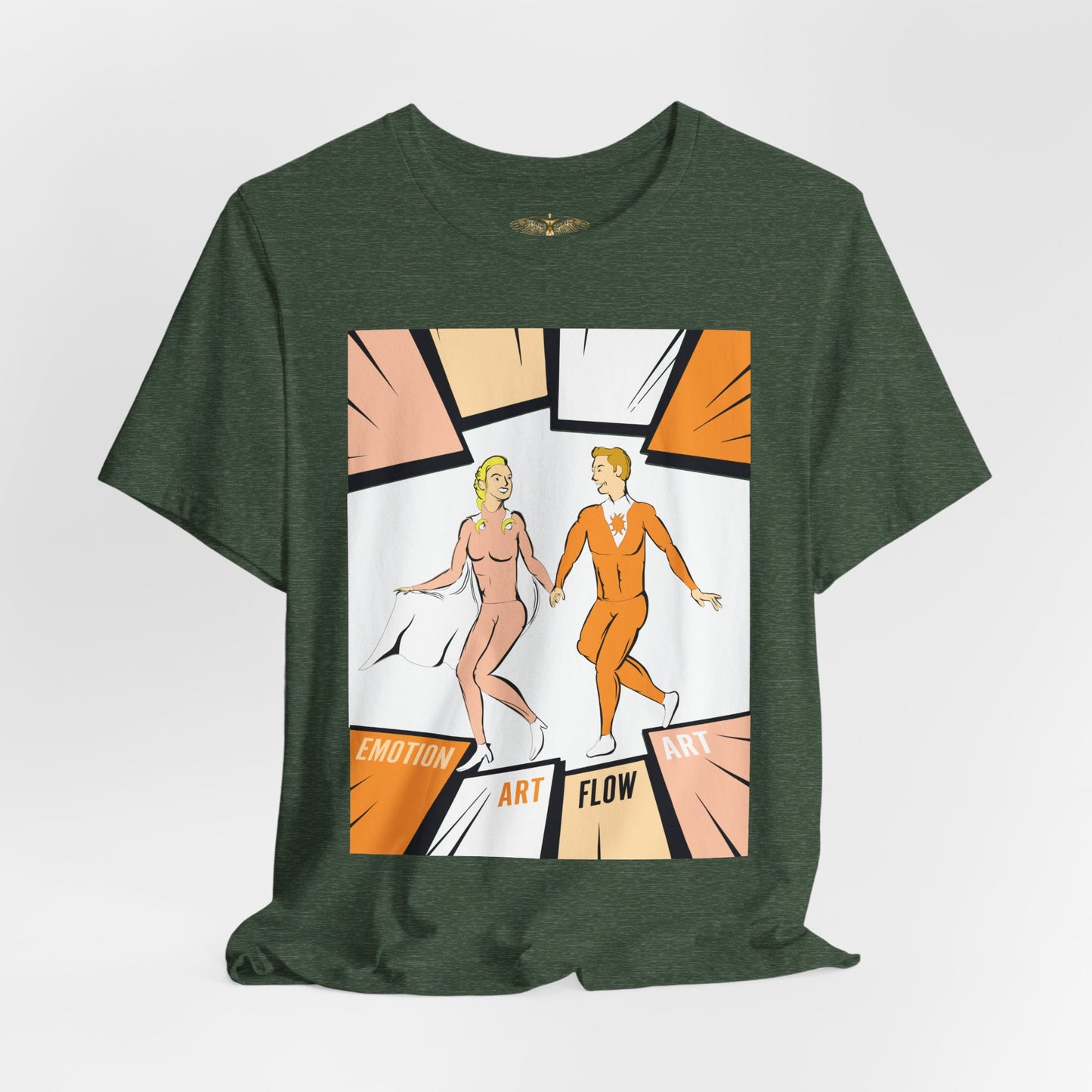 Solara & Rivo Sacral Chakra Tee — "Emotion. Art. Flow." Lightweight Unisex Design