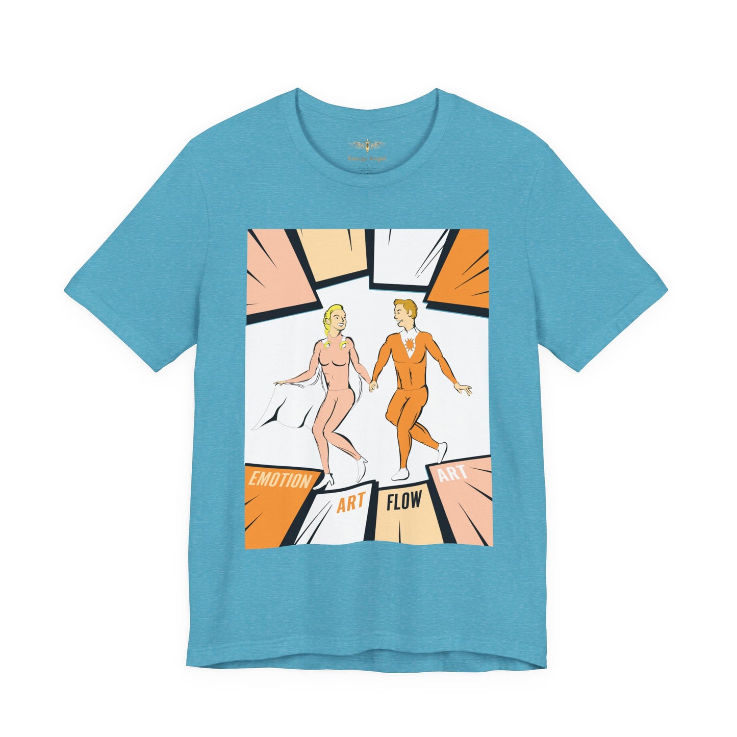 Solara & Rivo Sacral Chakra Tee — "Emotion. Art. Flow." Lightweight Unisex Design