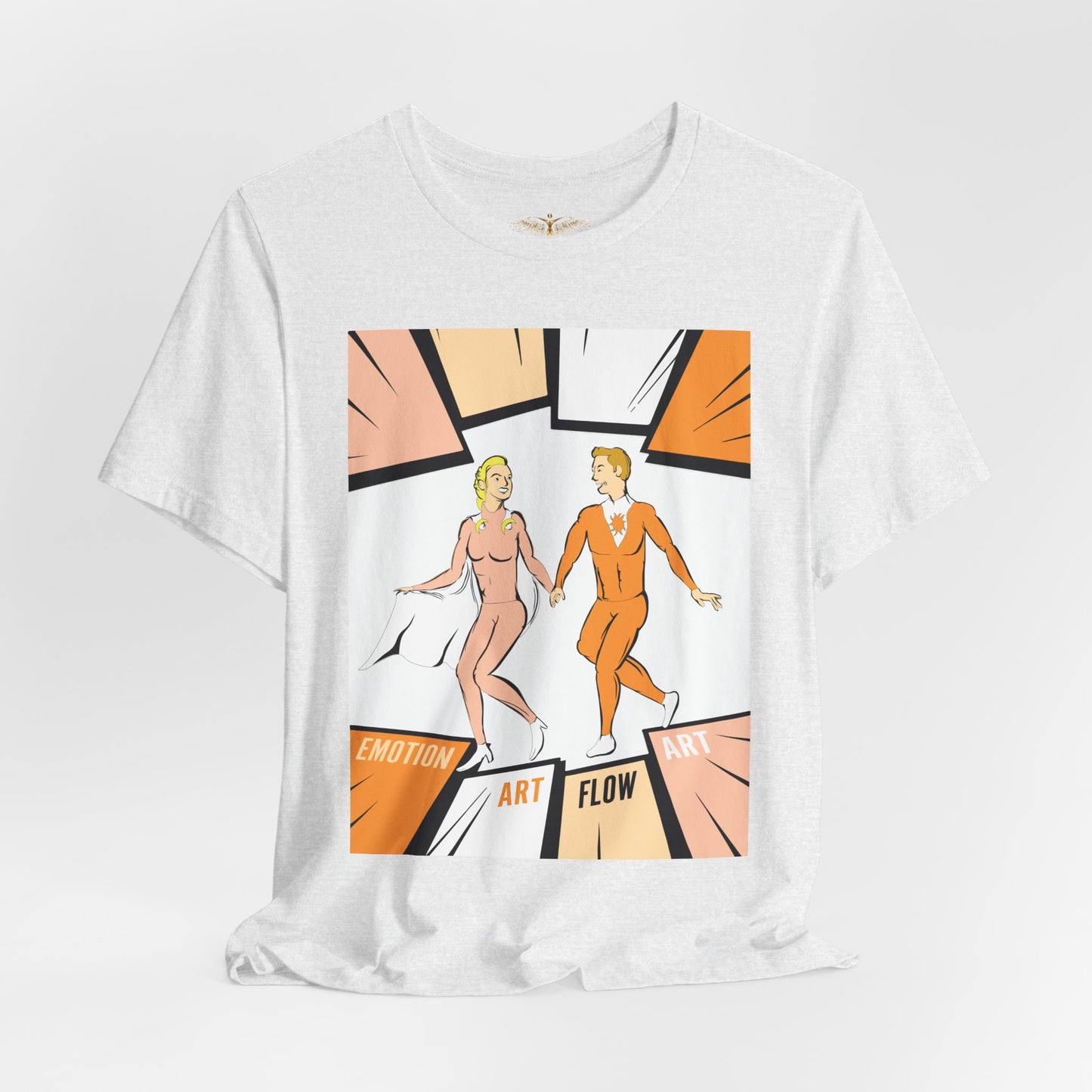 Solara & Rivo Sacral Chakra Tee — "Emotion. Art. Flow." Lightweight Unisex Design