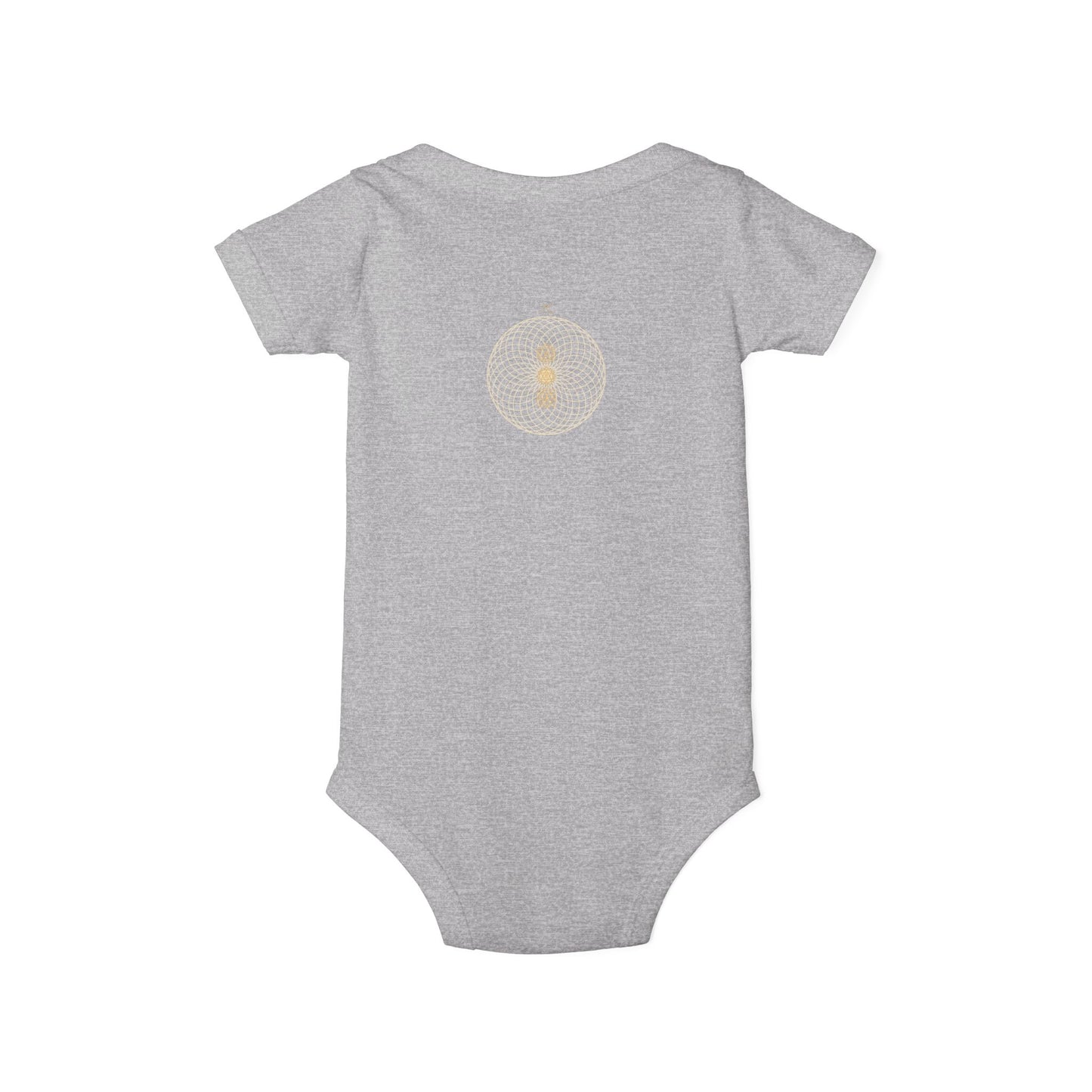 Solara & Rivo Infant Sacral Chakra Bodysuit — "Emotion. Art. Flow." Organic Cotton One-Piece