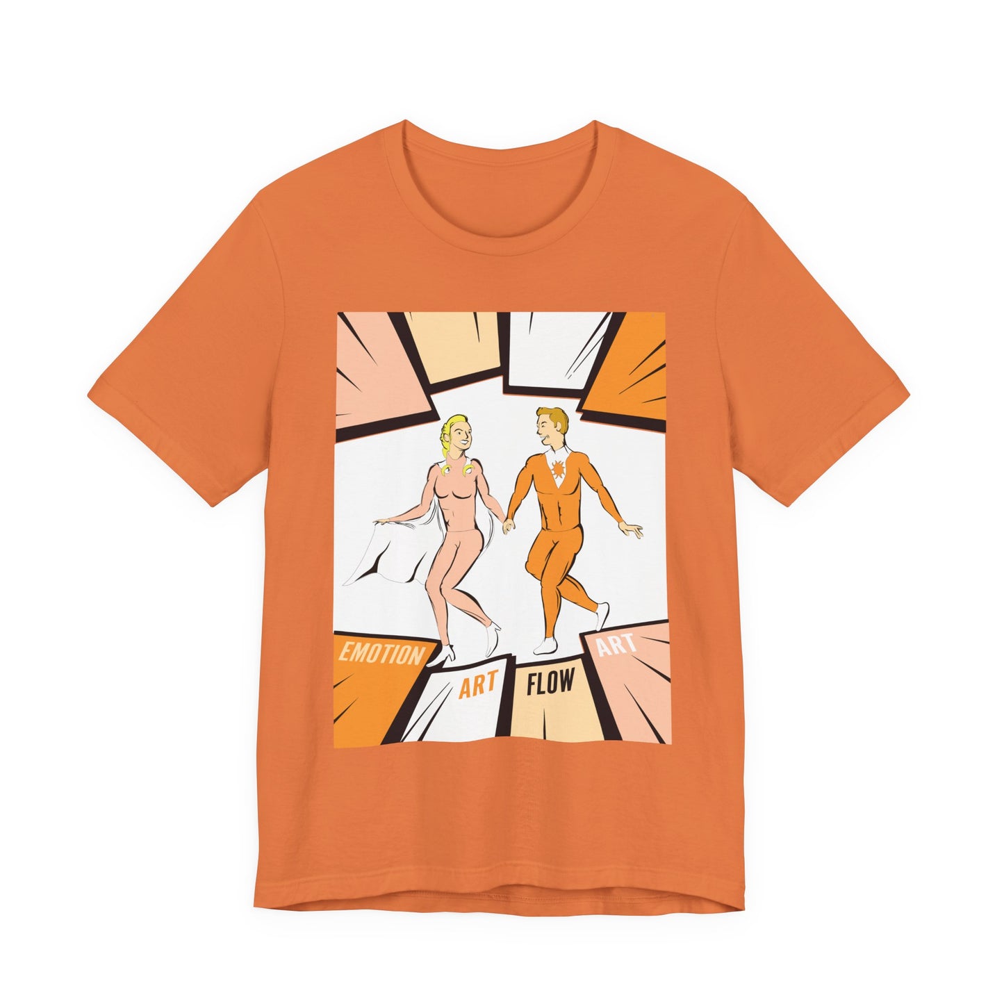 Art Flow Sacral Chakra Graphic Tee — Emotion Art Flow Couple Design