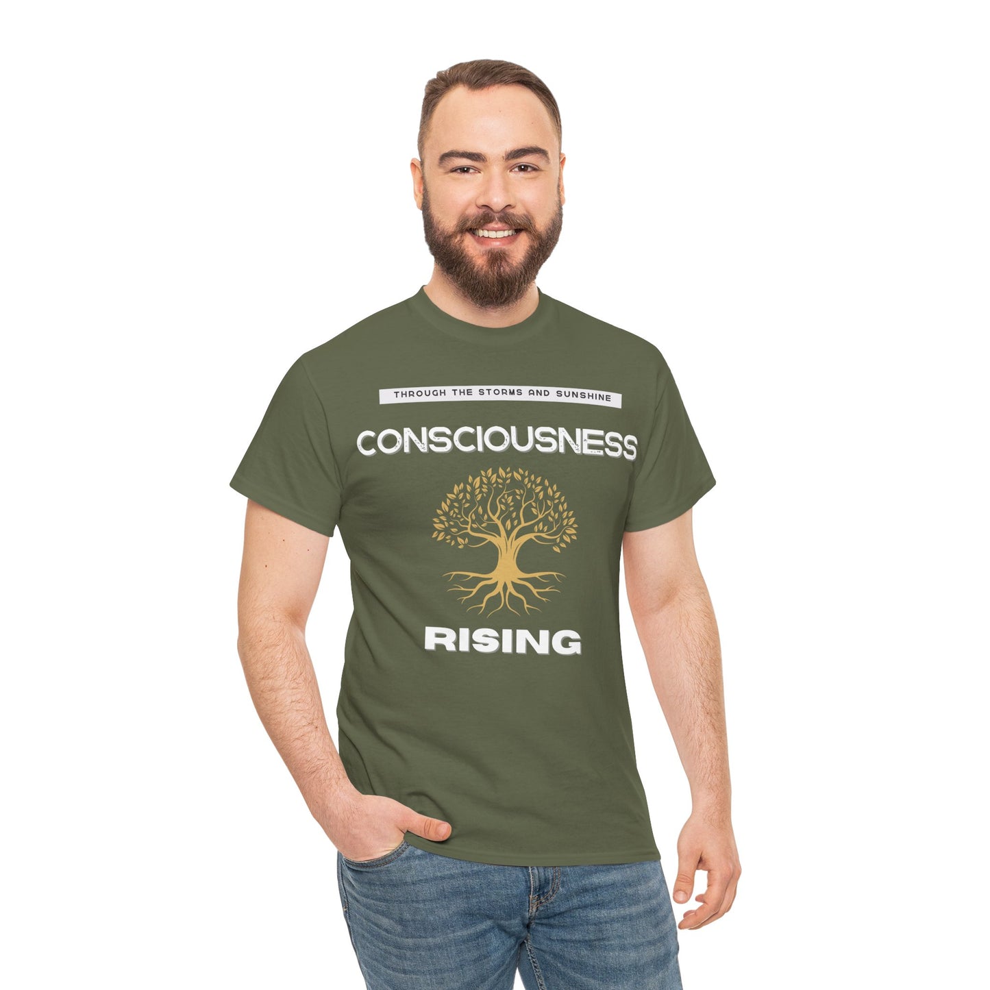 Consciousness Rising: Unisex Heavy Cotton Tee