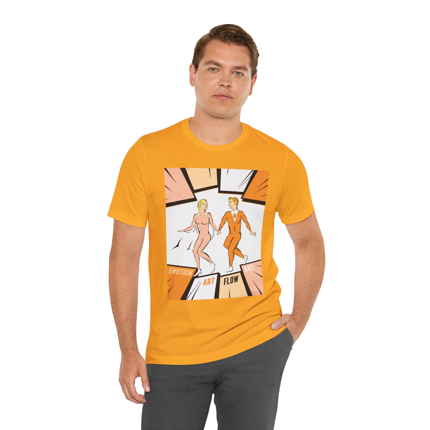 Art Flow Sacral Chakra Graphic Tee — Emotion Art Flow Couple Design