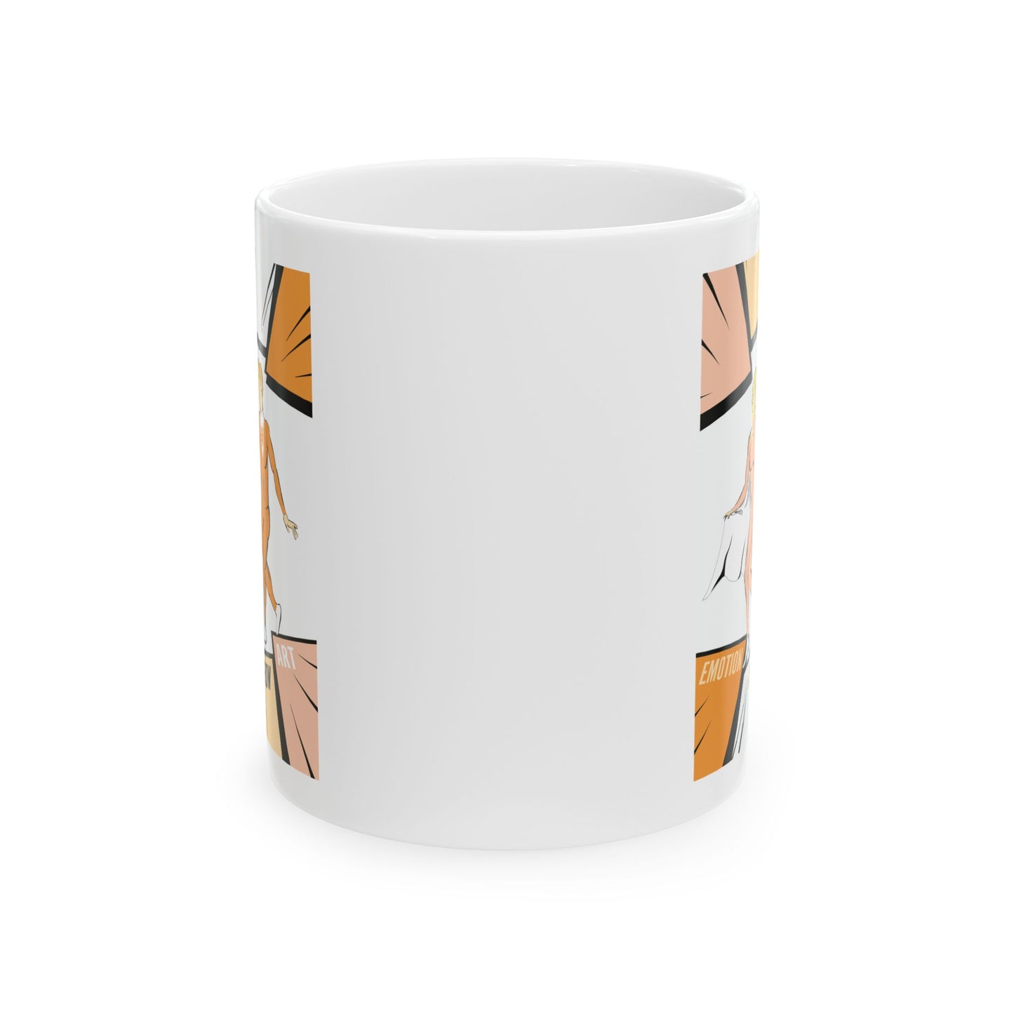 Solara & Rivo — Creative Flow Ceramic Mug | Sacral Chakra Edition • Retro Energy Design (11oz & 15oz)