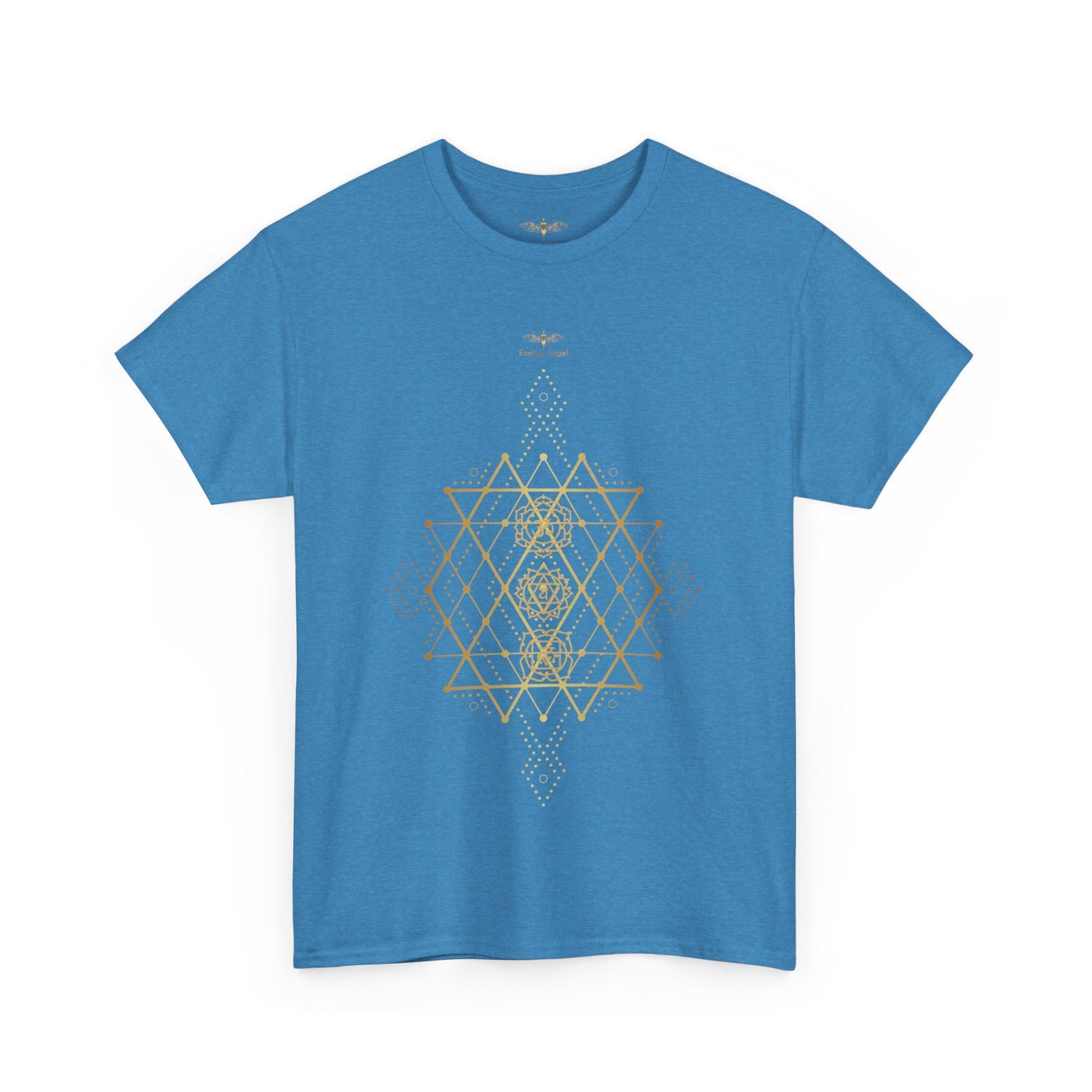 Sacred Geometry Chakra Unisex Heavy Cotton Tee