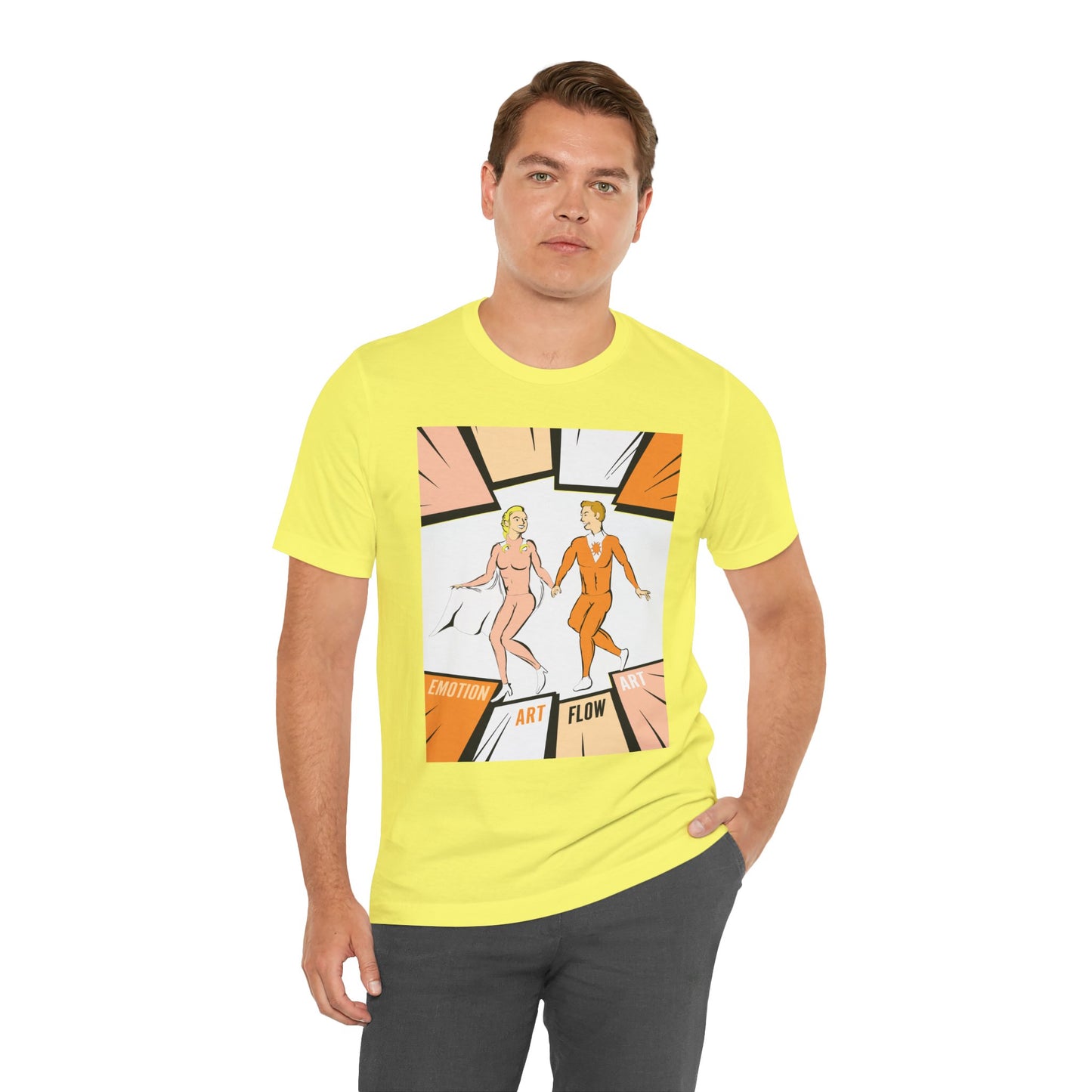 Art Flow Sacral Chakra Graphic Tee — Emotion Art Flow Couple Design