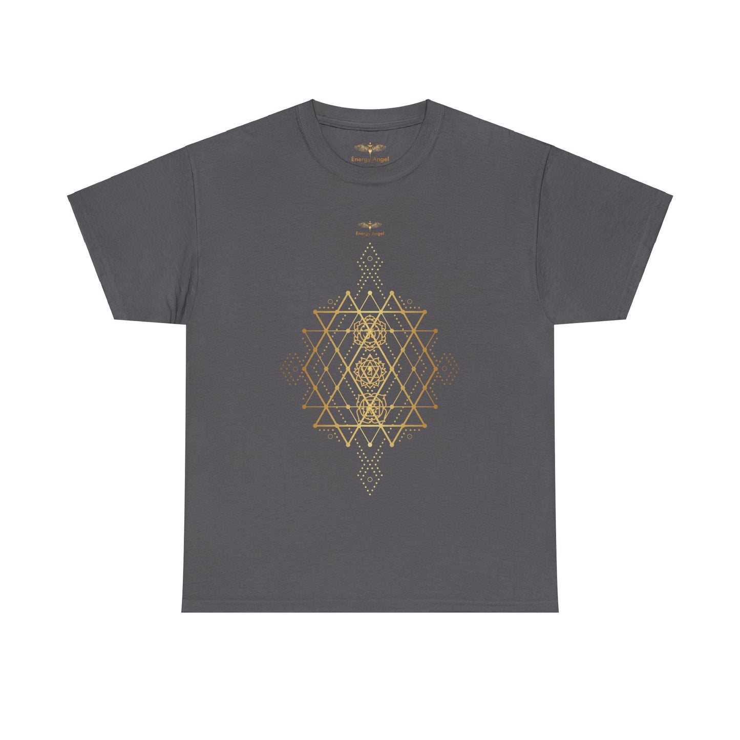 Sacred Geometry Chakra Unisex Heavy Cotton Tee