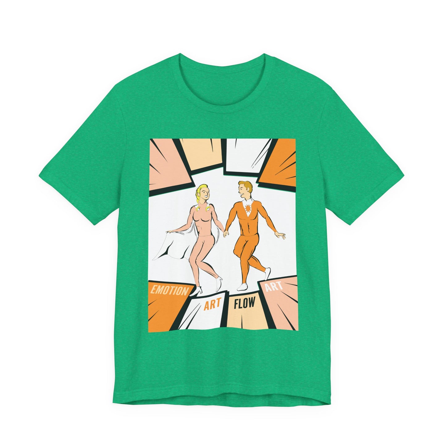 Art Flow Sacral Chakra Graphic Tee — Emotion Art Flow Couple Design