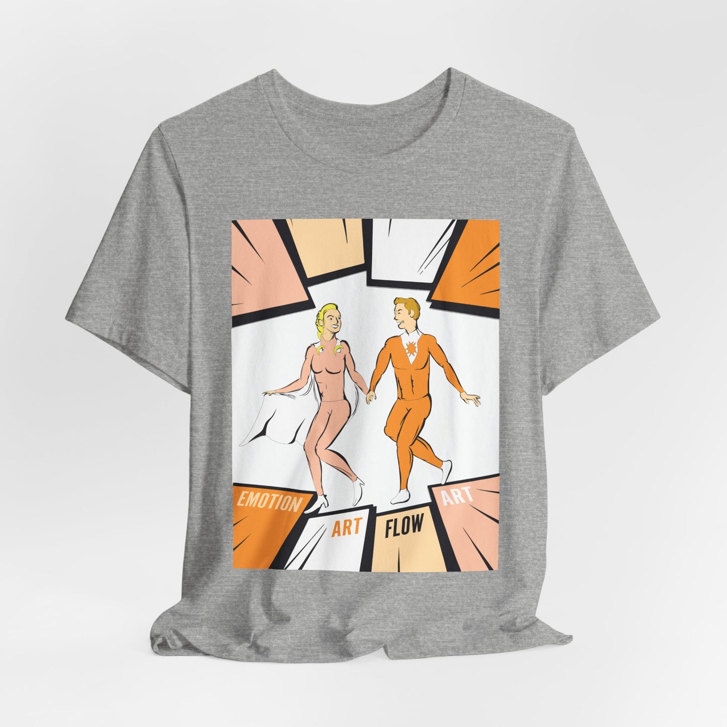 Art Flow Sacral Chakra Graphic Tee — Emotion Art Flow Couple Design