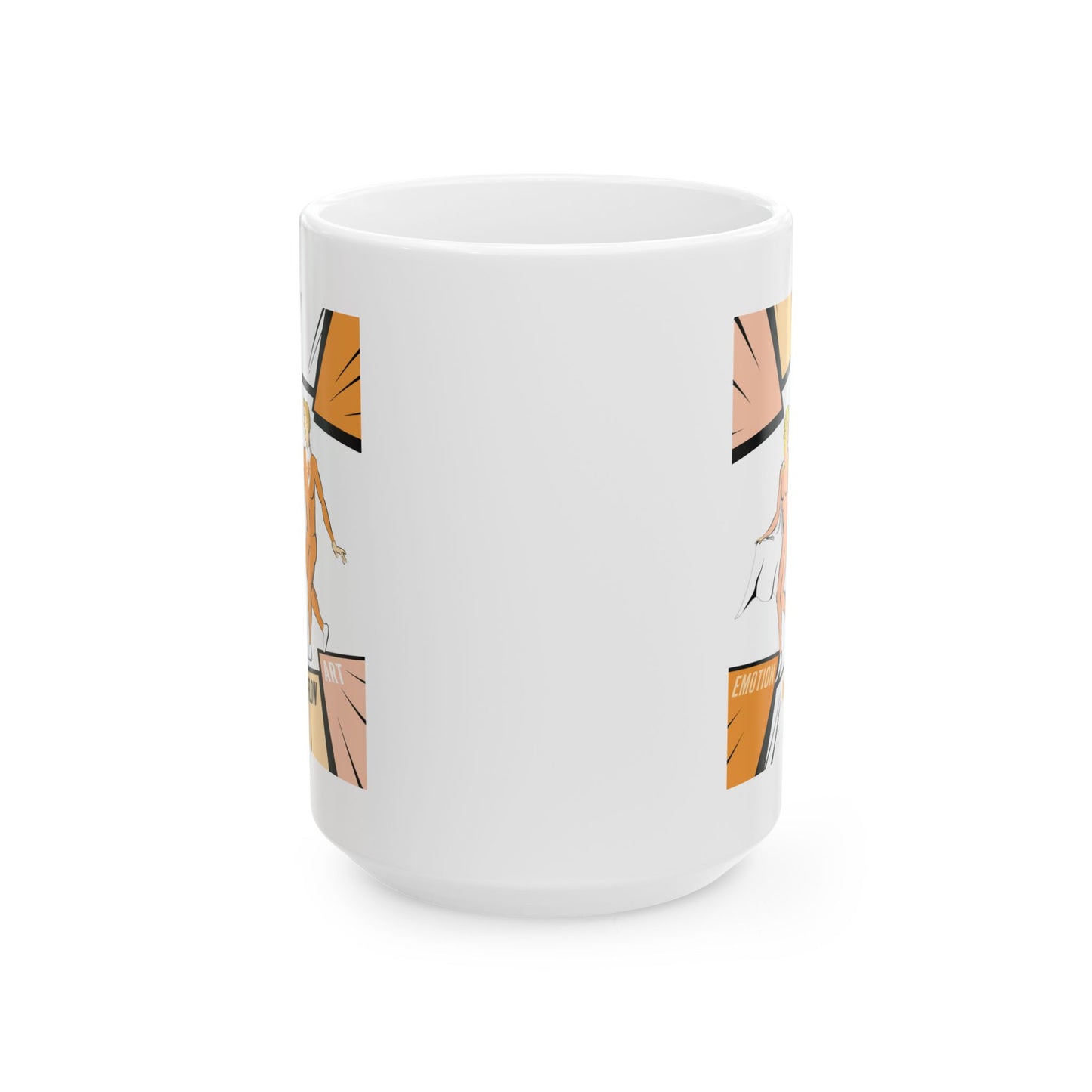 Solara & Rivo — Creative Flow Ceramic Mug | Sacral Chakra Edition • Retro Energy Design (11oz & 15oz)