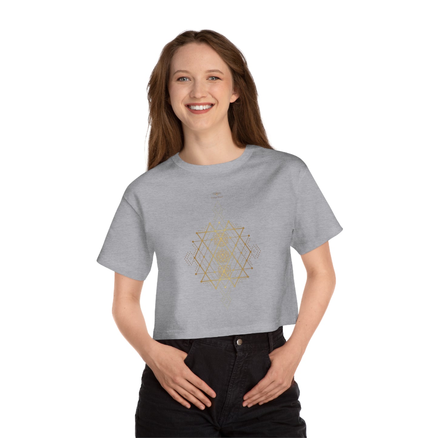 Cropped T-Shirt for Balance and Style - Champion Women's Chakra Harmony